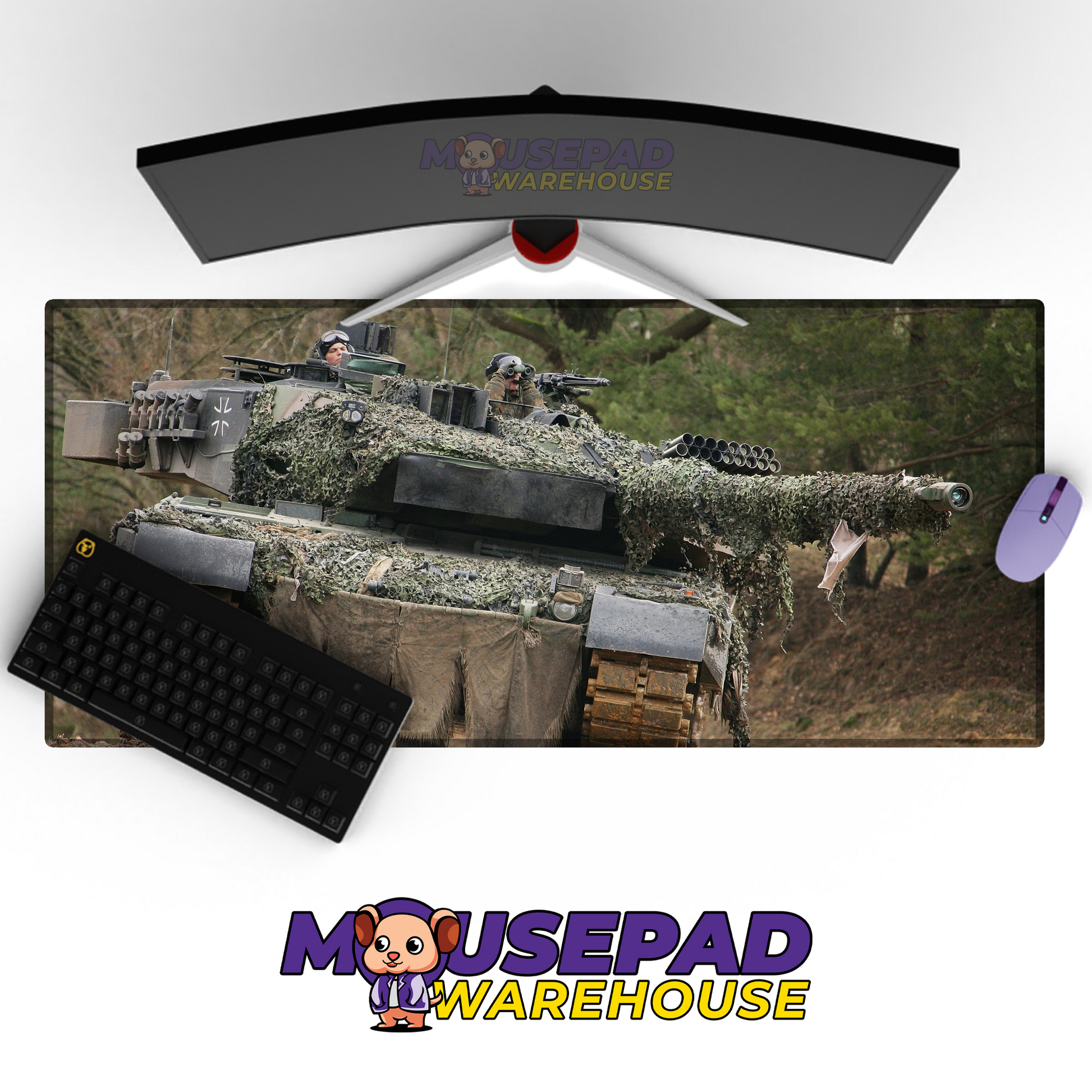 Leopard 2 Tank V20 Mousepad Deskmat Mockup
