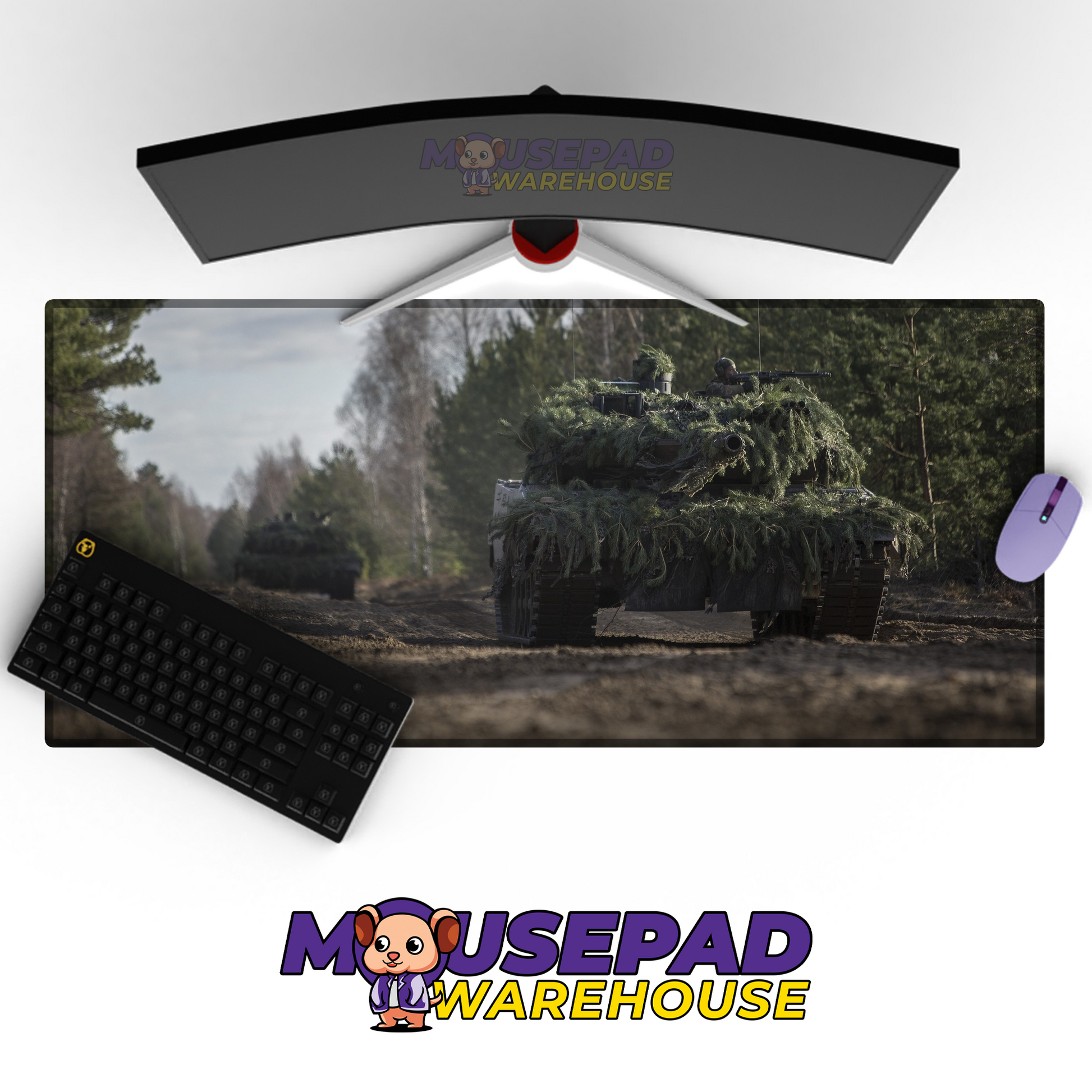 Leopard 2 Tank V21 Mousepad Deskmat Mockup