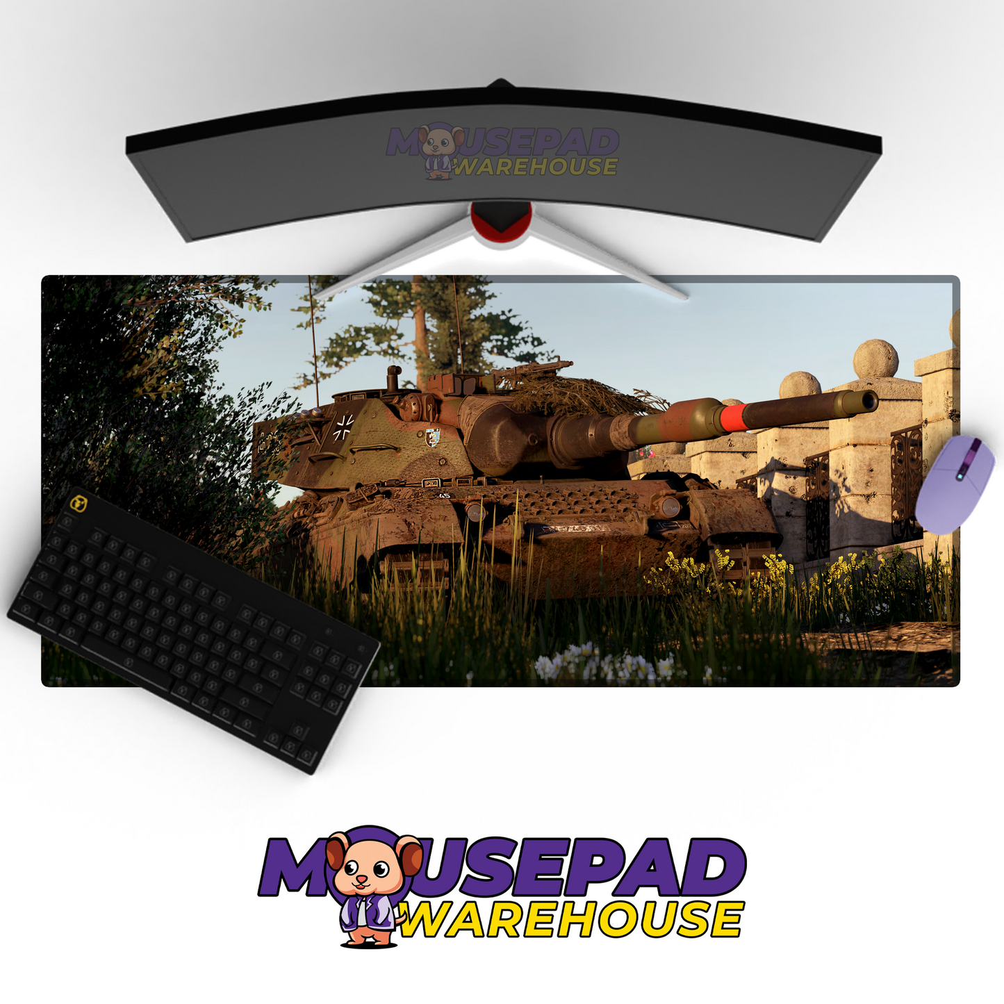 Leopard 2 Tank V23 Mousepad Deskmat Mockup