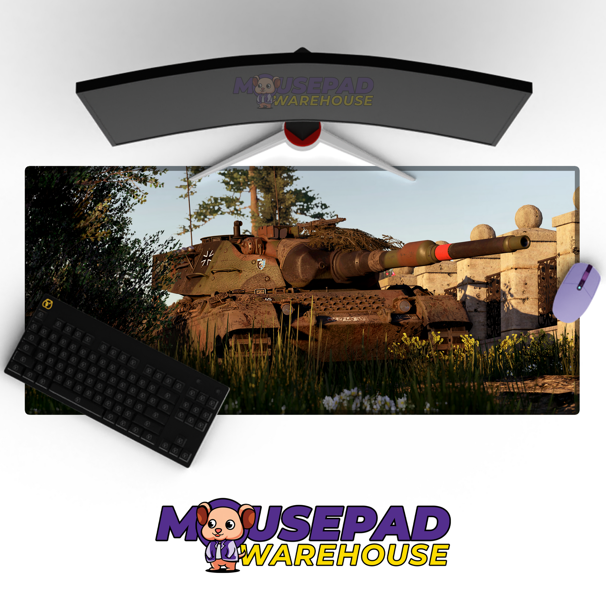 Leopard 2 Tank V23 Mousepad Deskmat Mockup