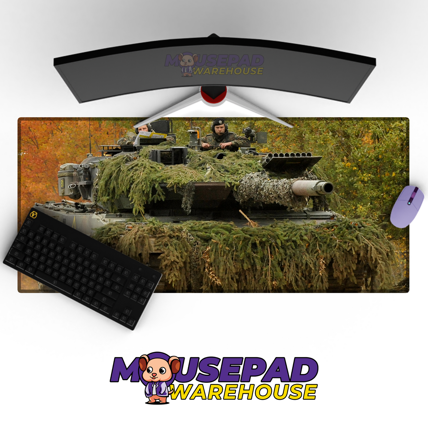 Leopard 2 Tank V24 Mousepad Deskmat Mockup