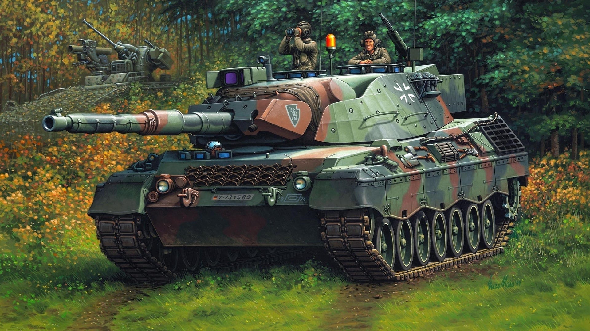 Leopard 2 Tank V26 Mousepad Deskmat