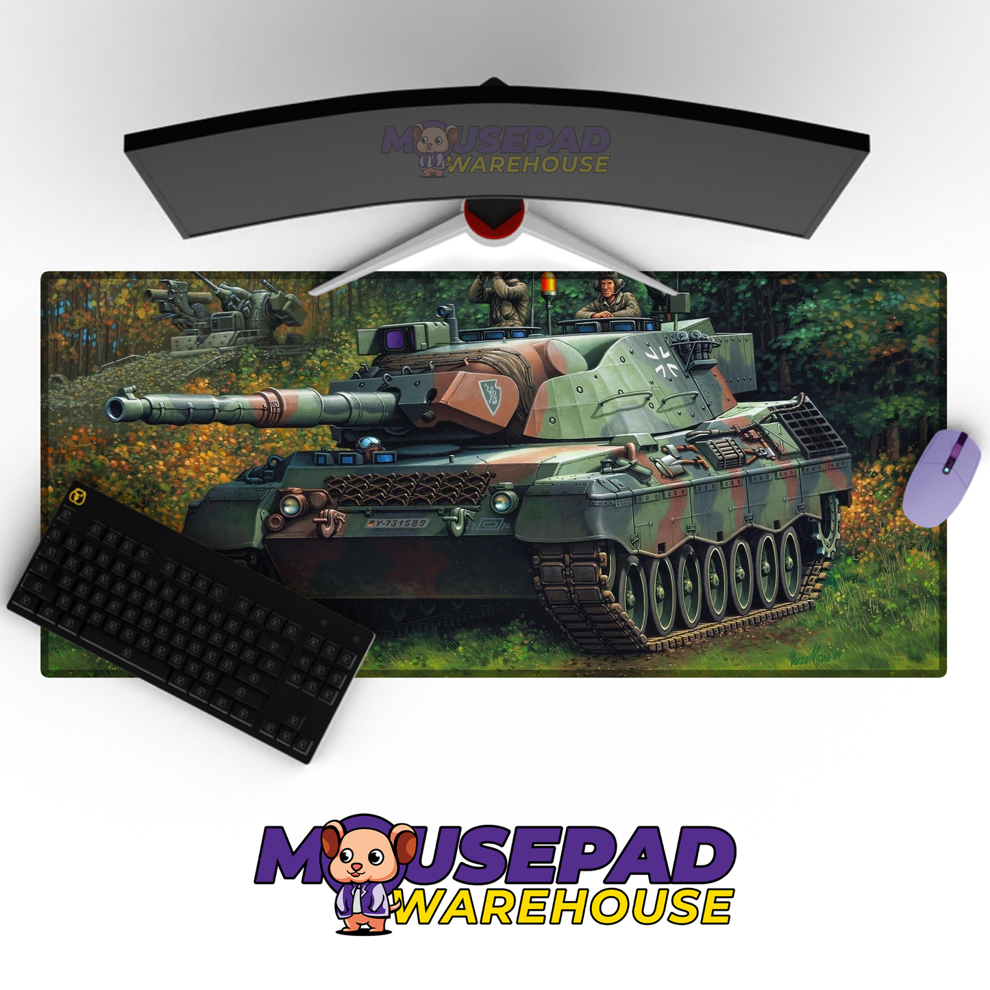 Leopard 2 Tank V26 Mousepad Deskmat Mockup
