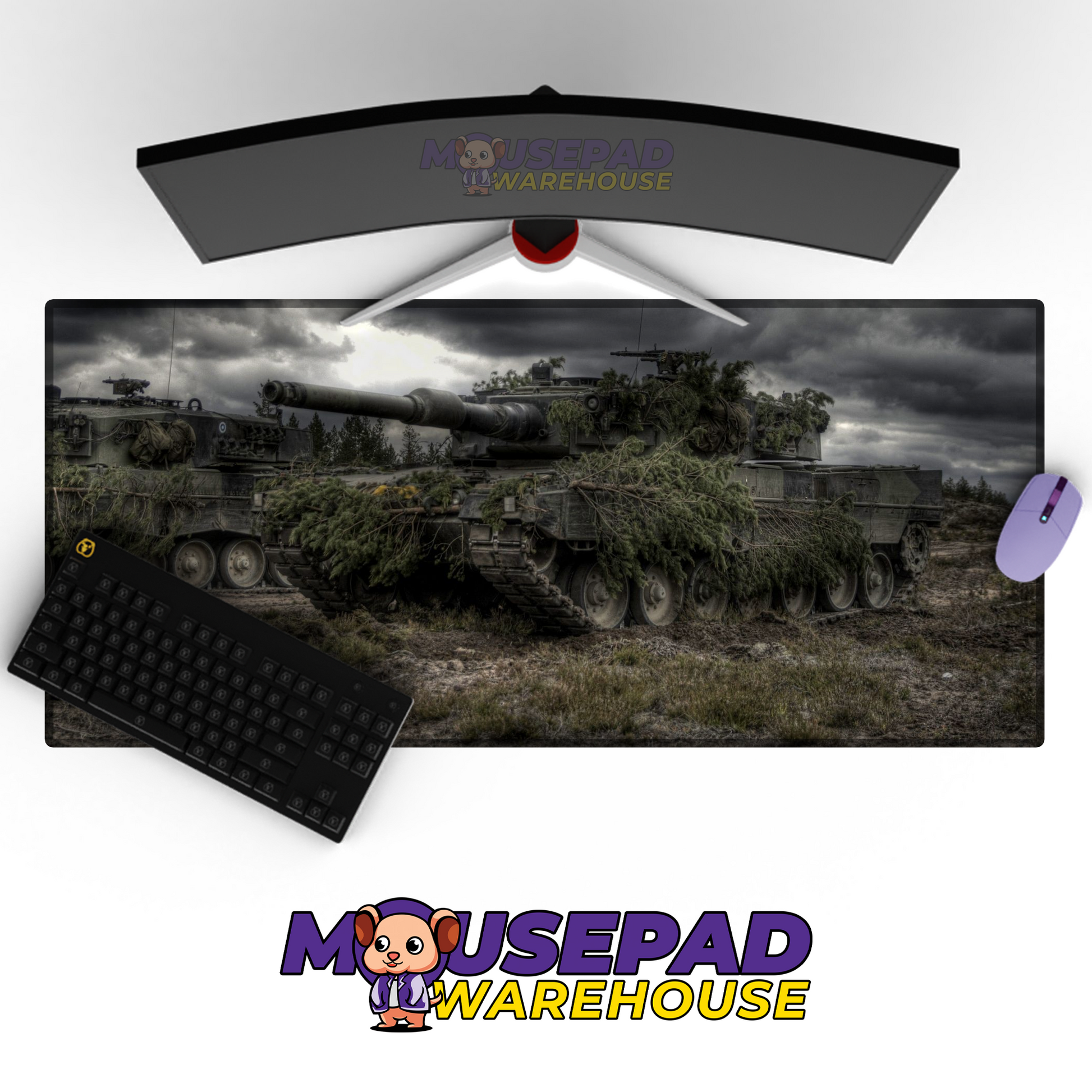 Leopard 2 Tank V2 Mousepad Deskmat Mockup