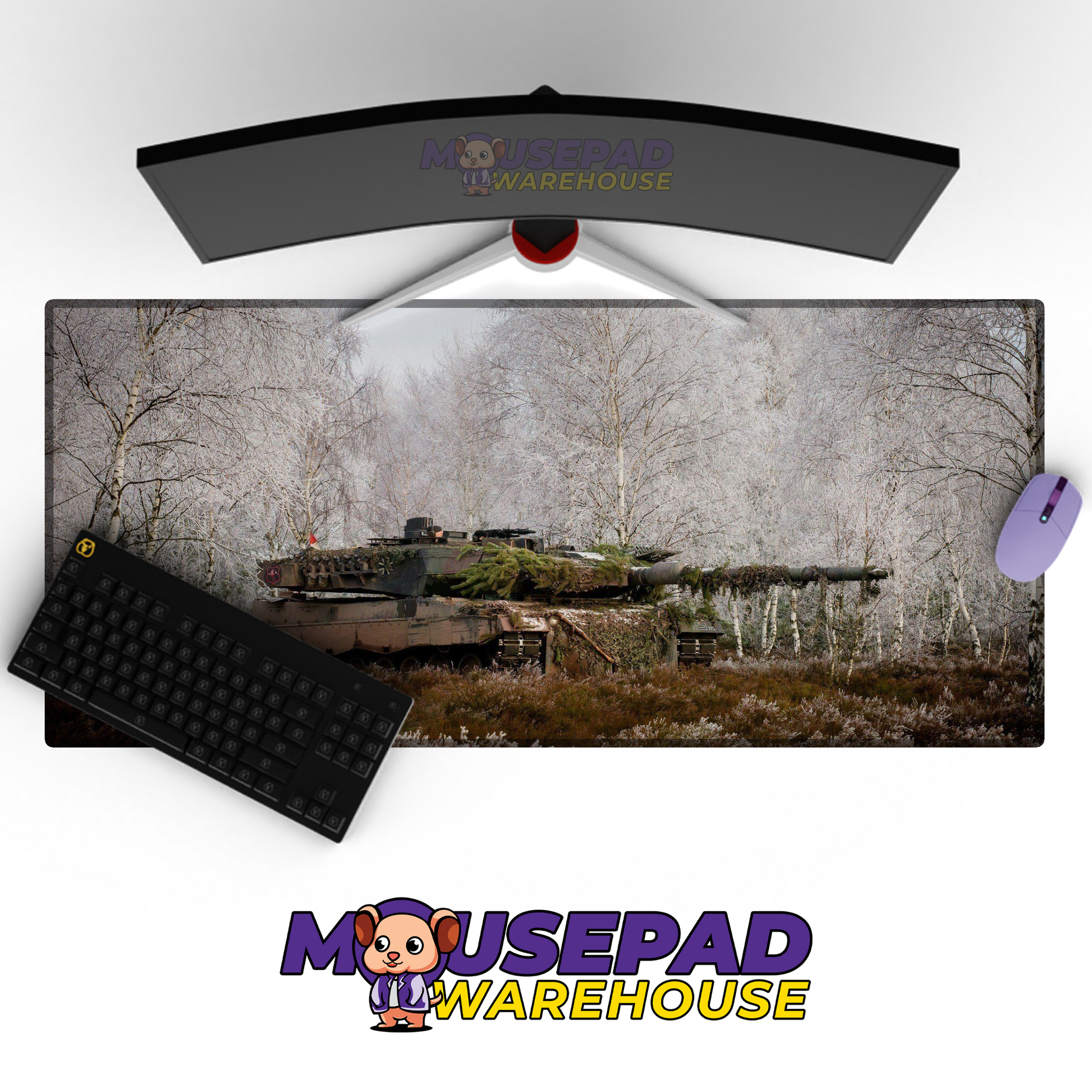 Leopard 2 Tank V3 Mousepad Deskmat Mockup