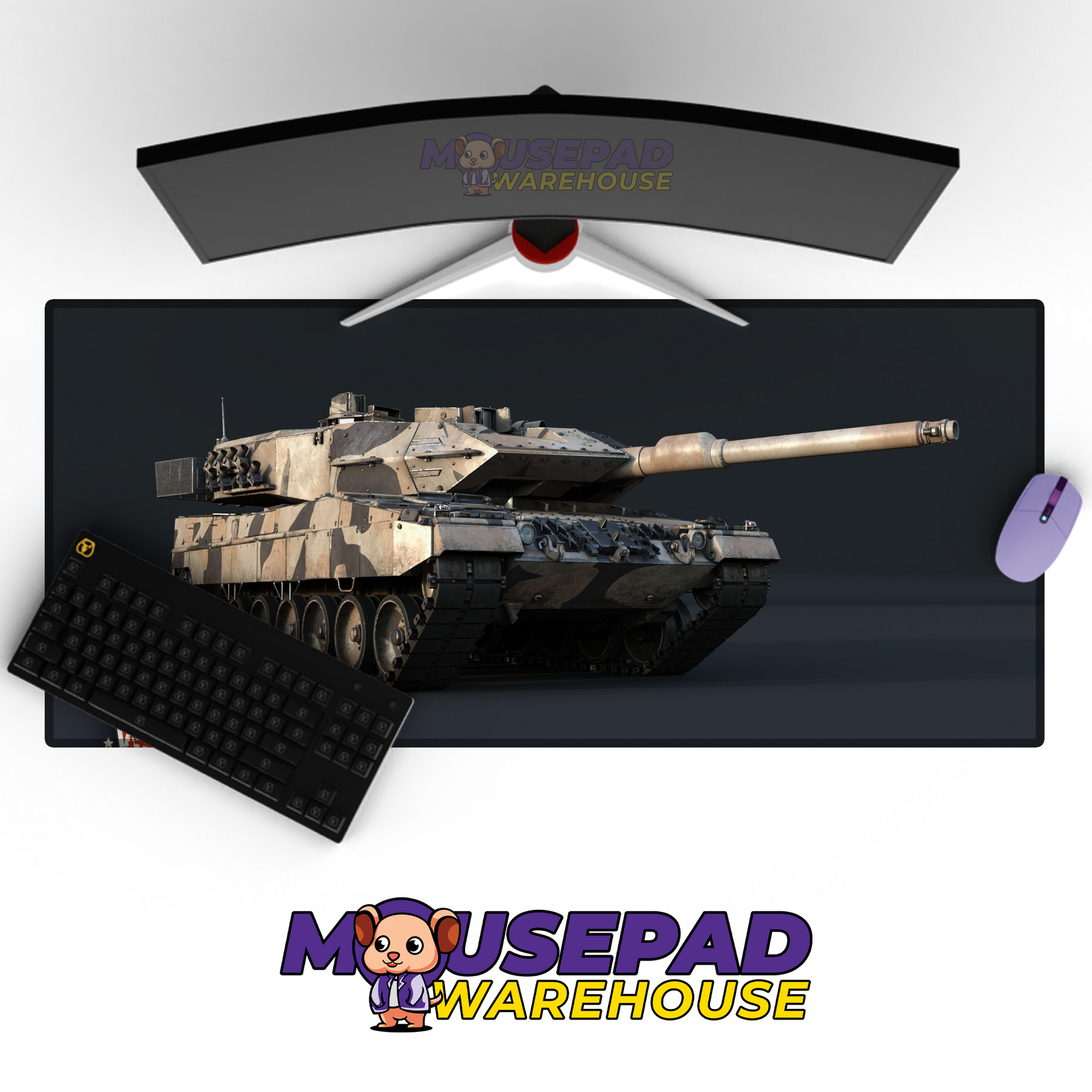 Leopard 2 Tank V4 Mousepad Deskmat Mockup