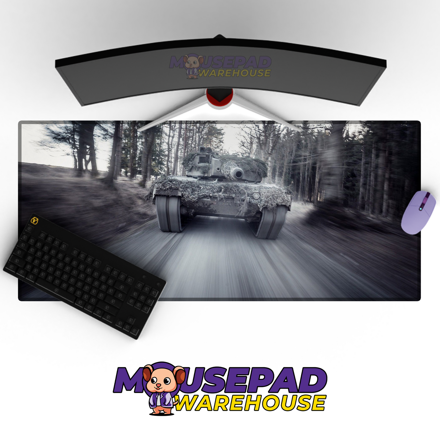 Leopard 2 Tank V9 Mousepad Deskmat Mockup