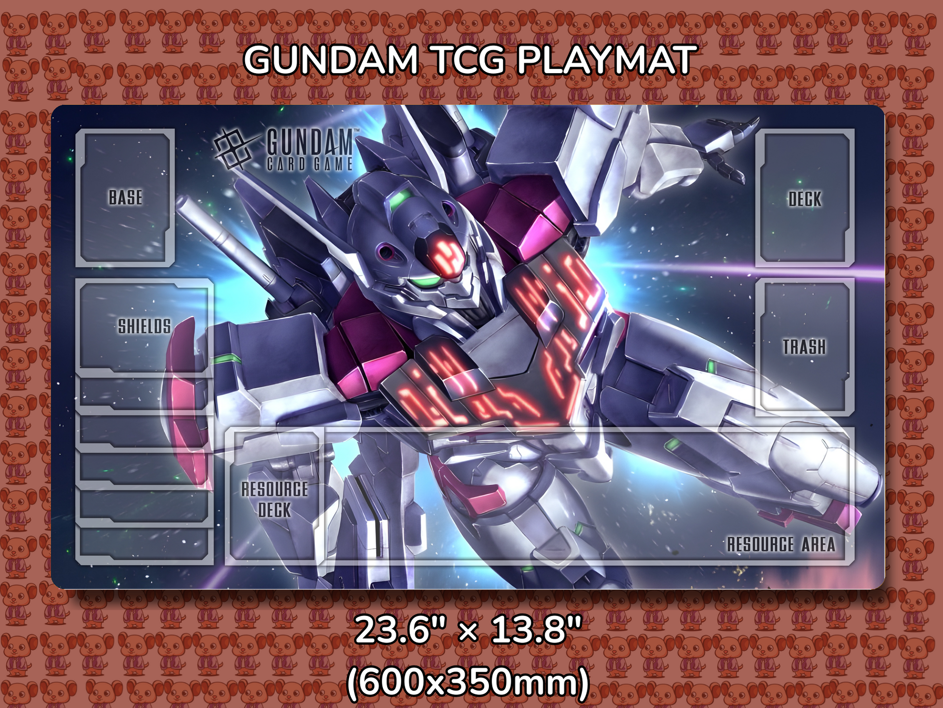 Lfrith Gundam TCG Playmat Mockup