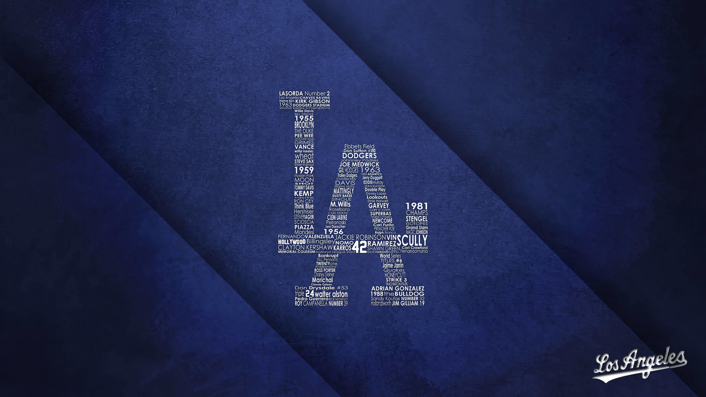 Los Angeles Dodgers V18 Mousepad