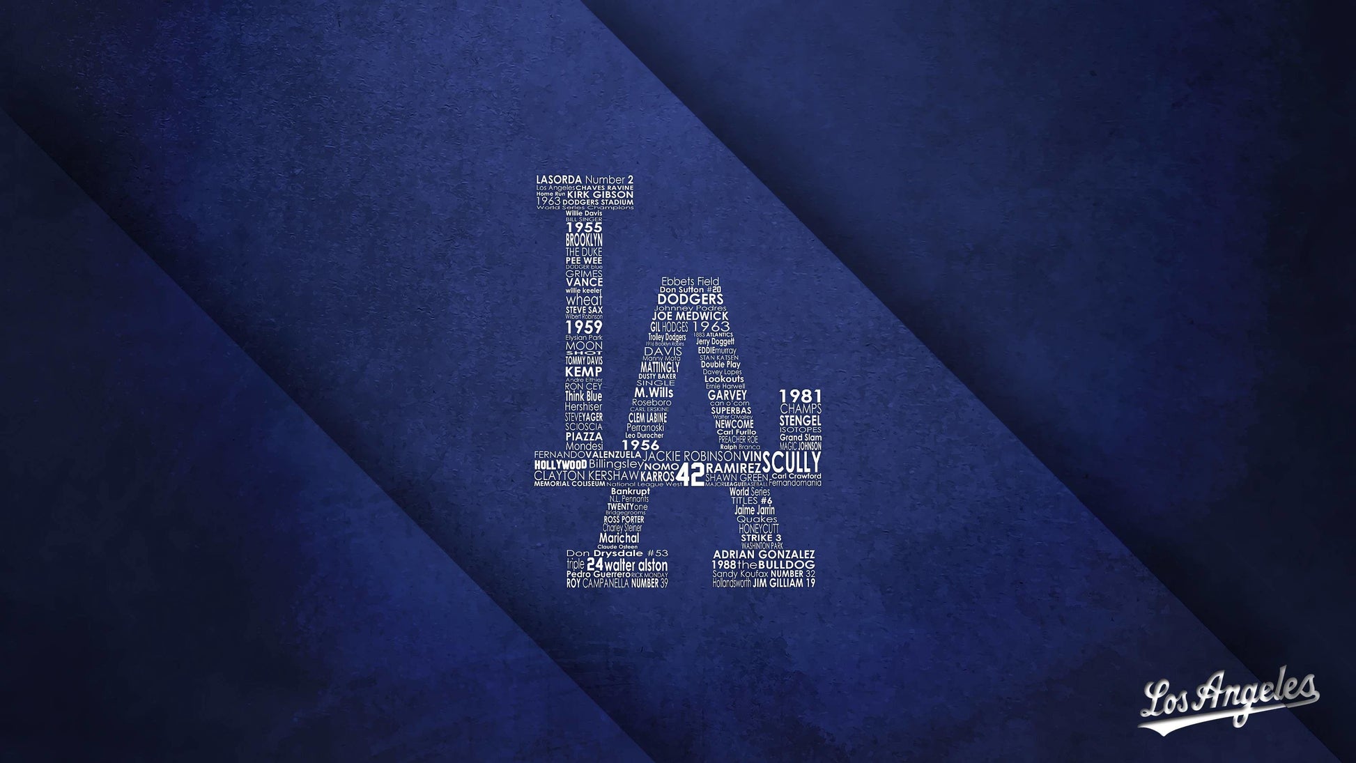 Los Angeles Dodgers V18 Mousepad