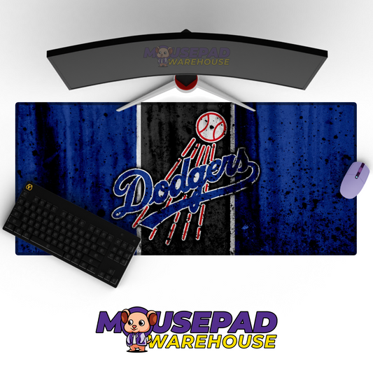 Los Angeles Dodgers V9 Mousepad Mockup