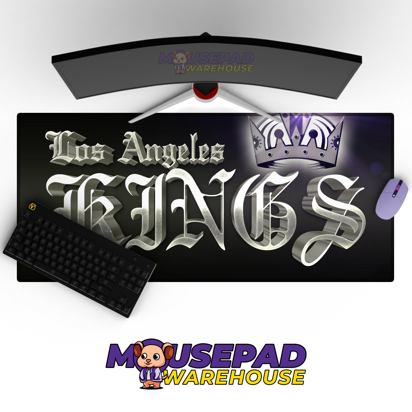 Los Angeles Kings V17 Mousepad Deskmat Mockup