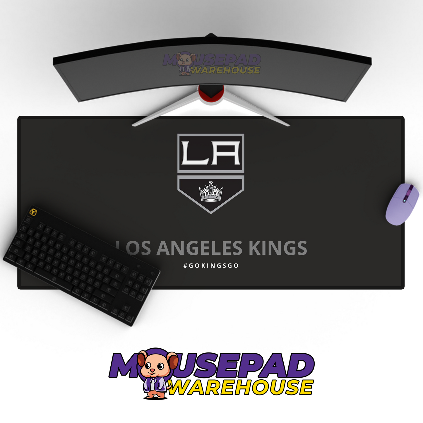 Los Angeles Kings V3 Mousepad Deskmat Mockup