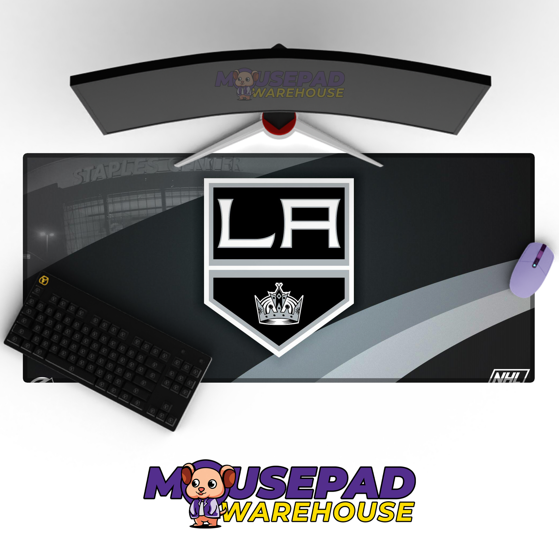 Los Angeles Kings V4 Mousepad Deskmat Mockup