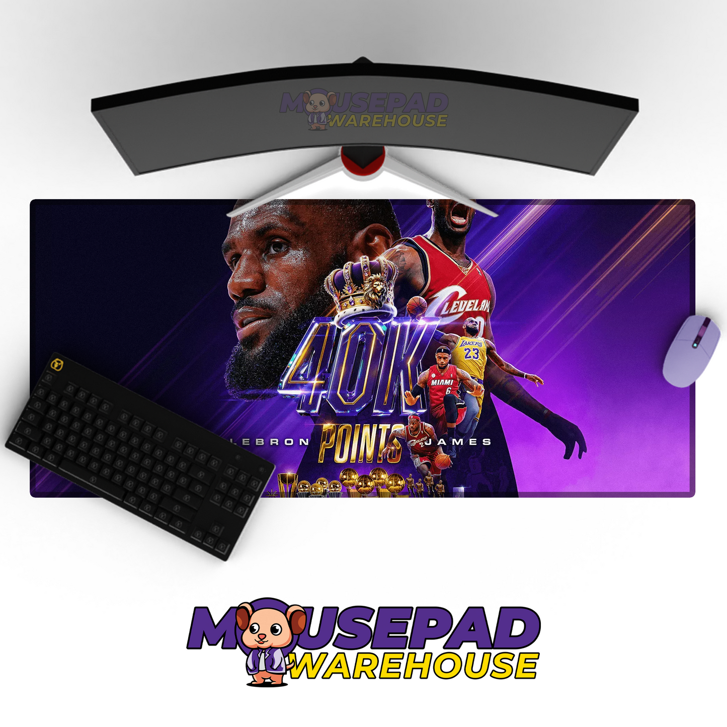 Los Angeles Lakers V12 Mousepad Mockup