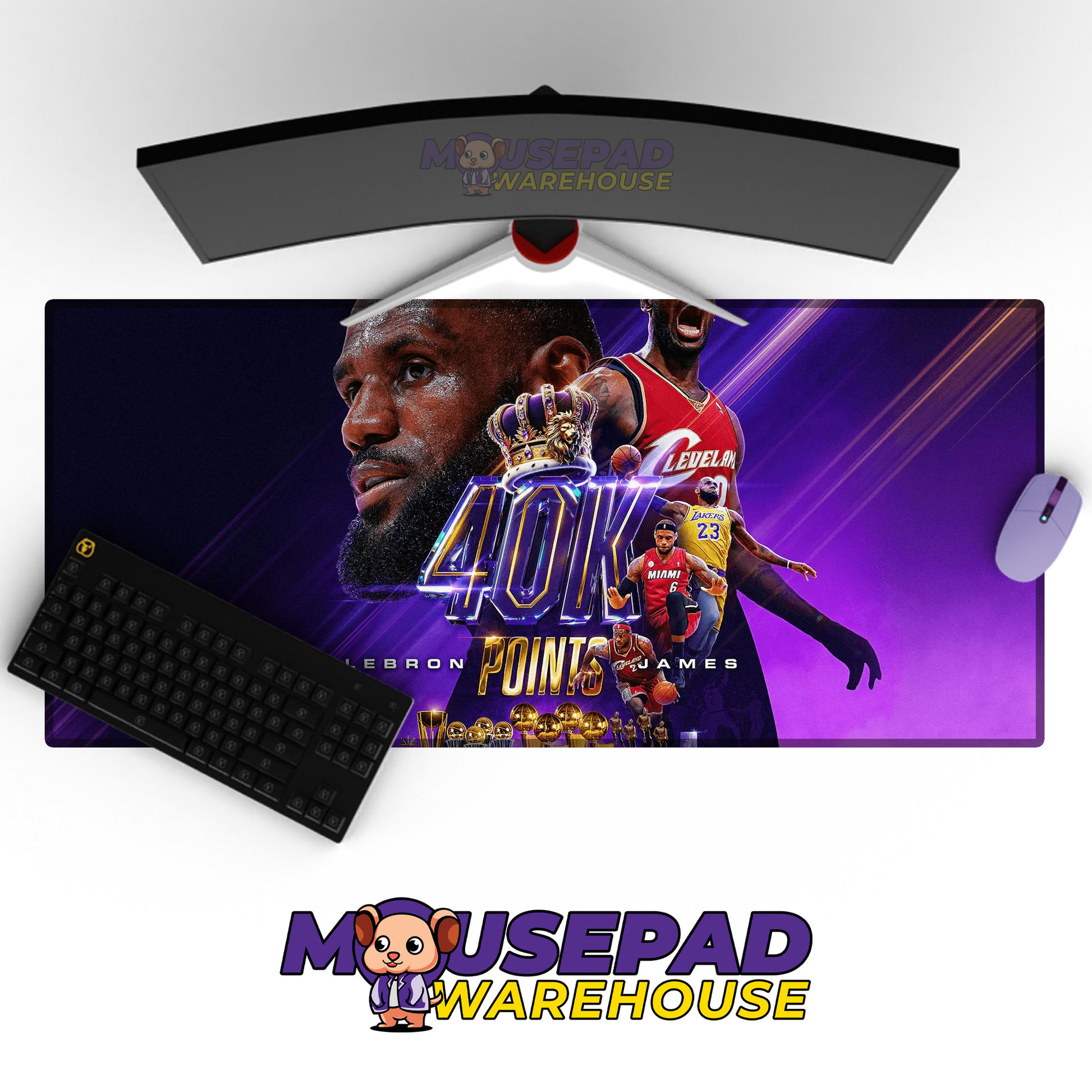 Los Angeles Lakers V12 Mousepad Mockup