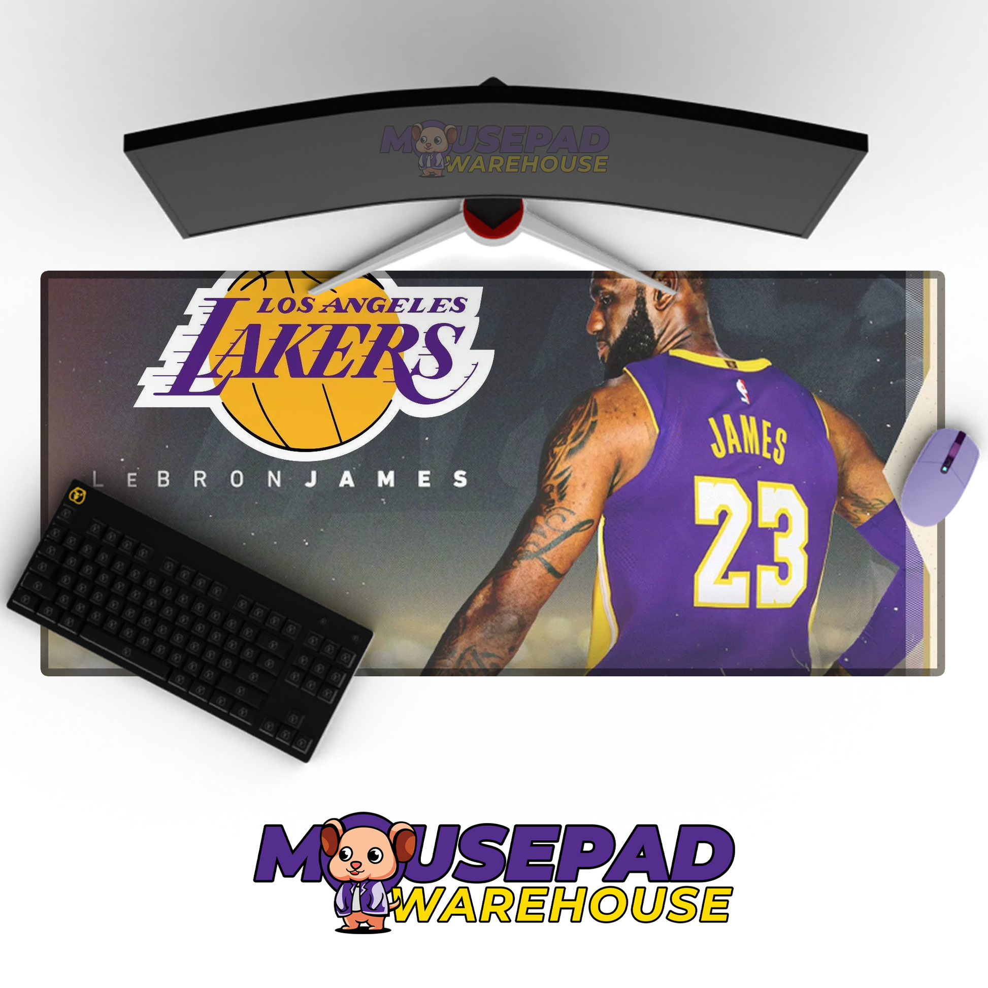 Los Angeles Lakers V13 Mousepad Mockup