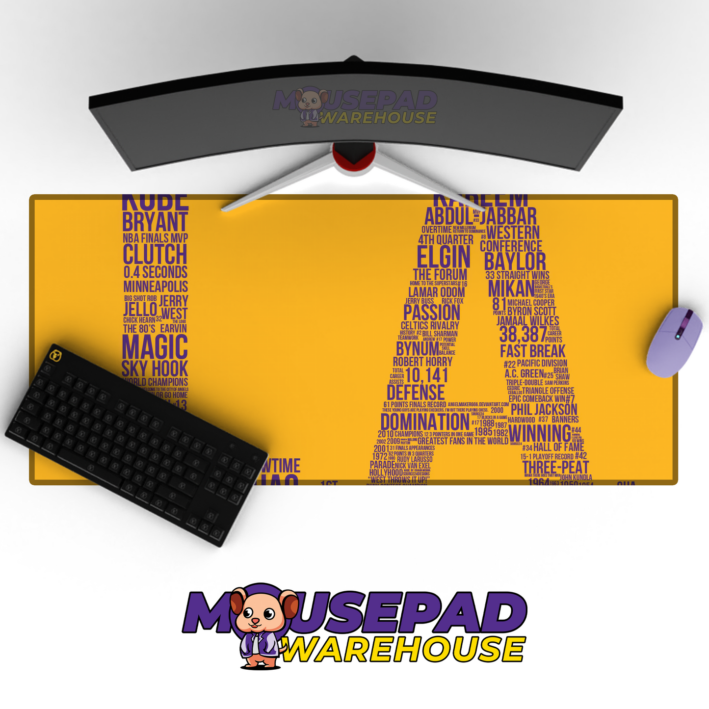 Los Angeles Lakers V17 Mousepad Mockup