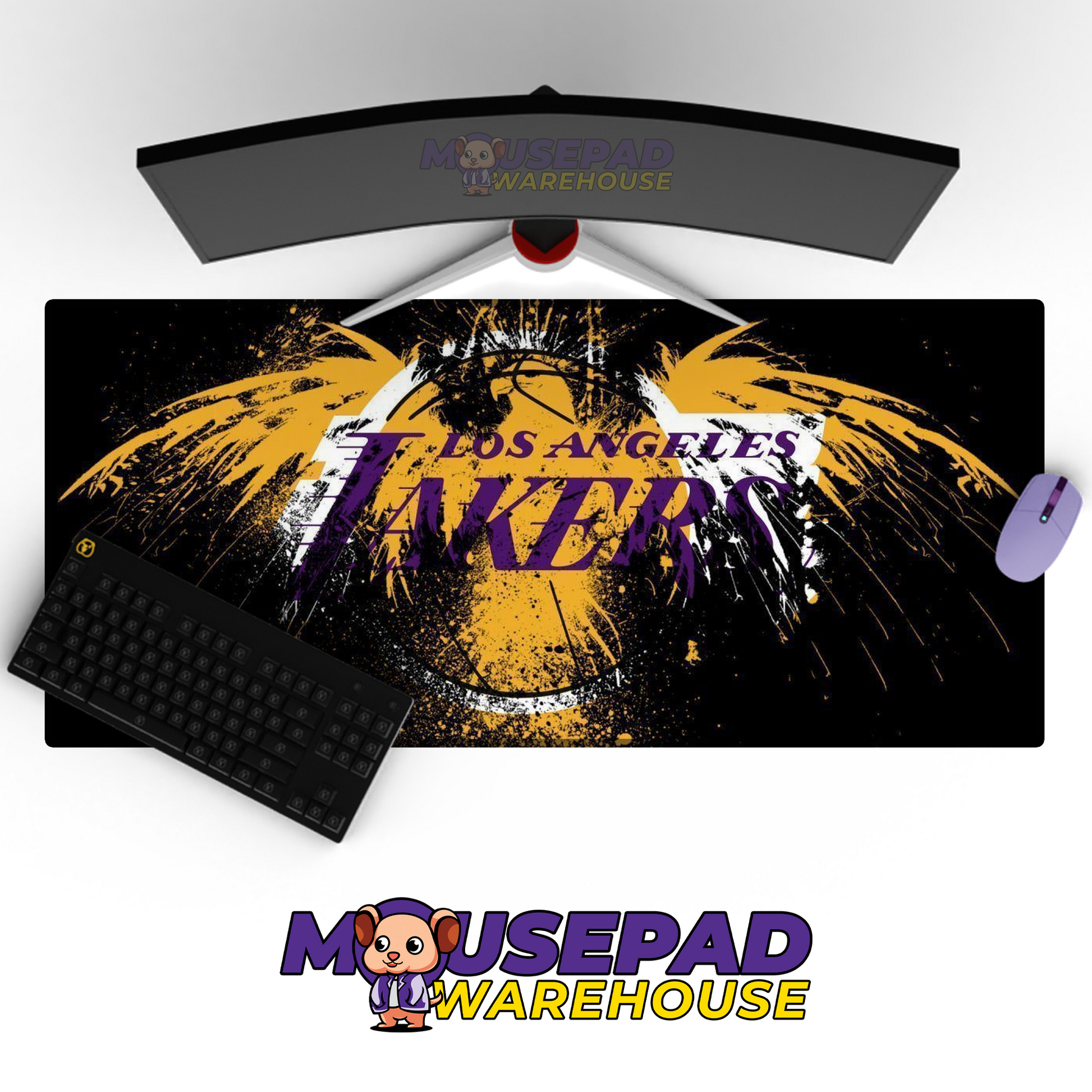 Los Angeles Lakers V1 Mousepad Mockup
