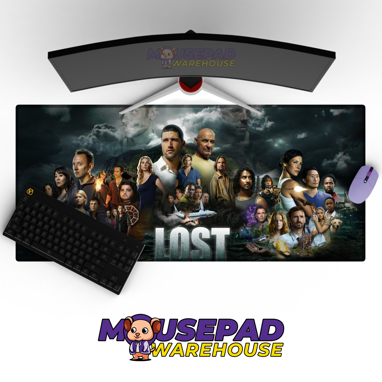 Lost V8 Mousepad Mockup