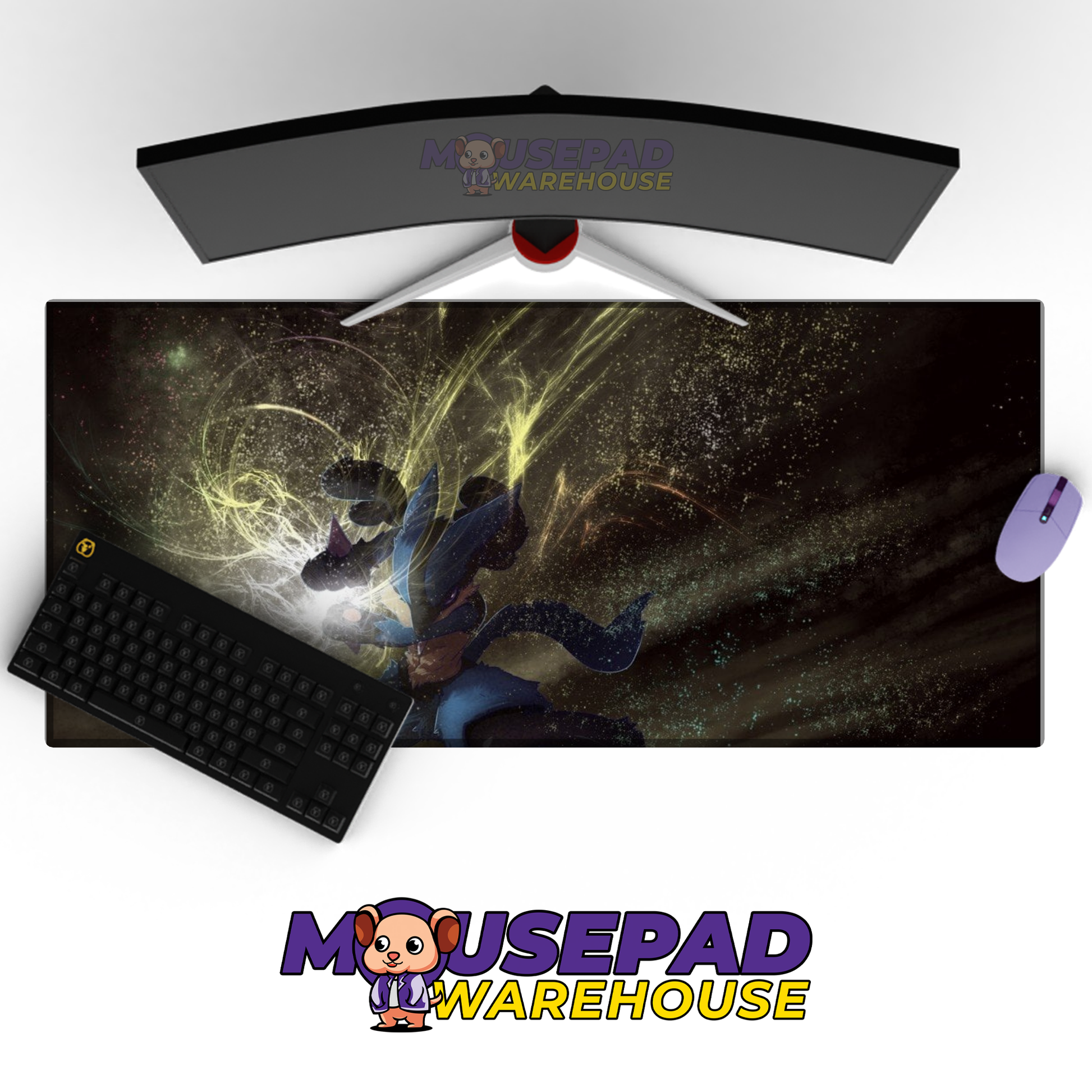 Lucario Golden Aura Sphere Mockup