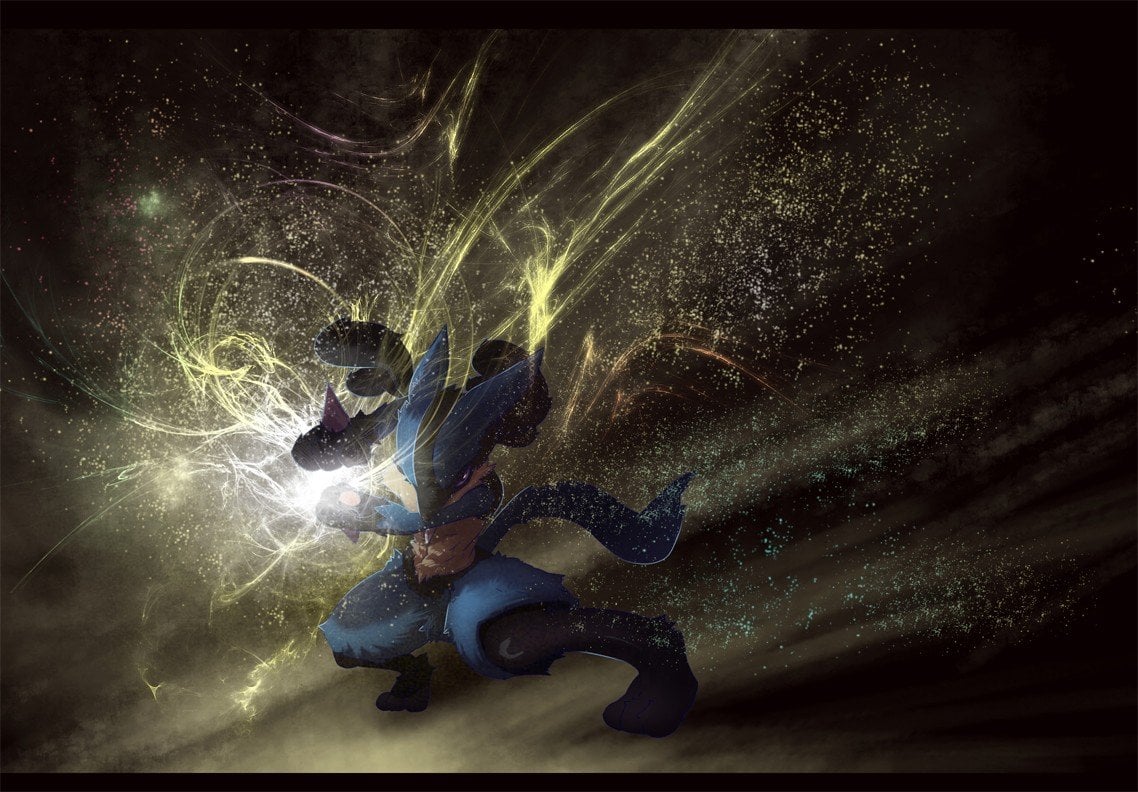 Lucario Golden Aura Sphere
