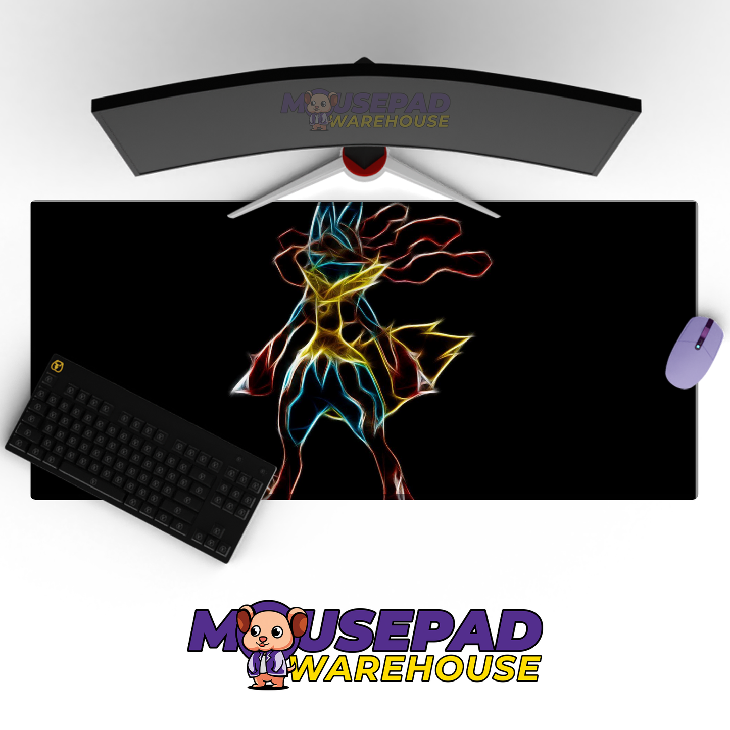 Lucario Line Art Mockup