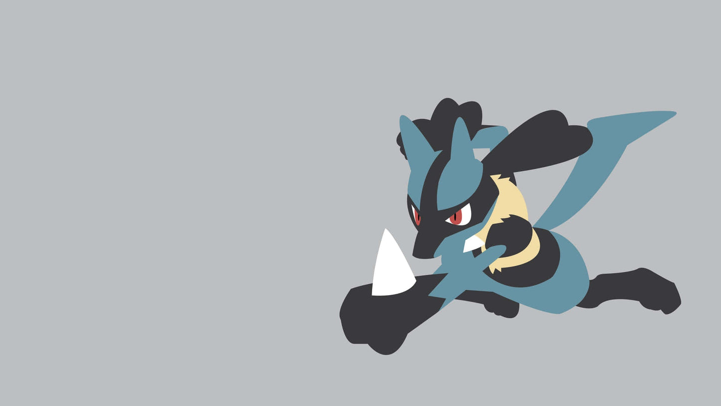 Lucario Simple Grey