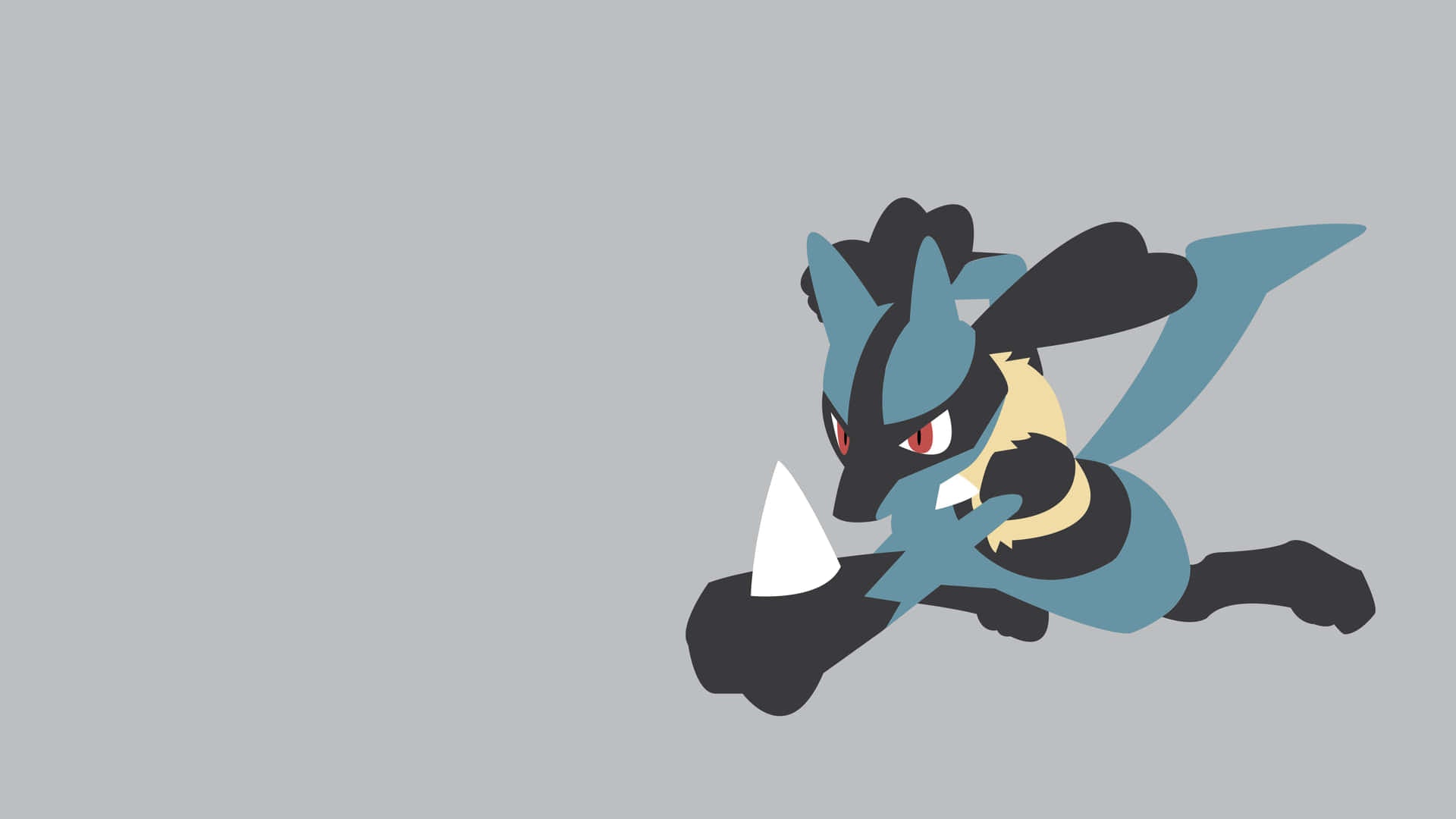 Lucario Simple Grey
