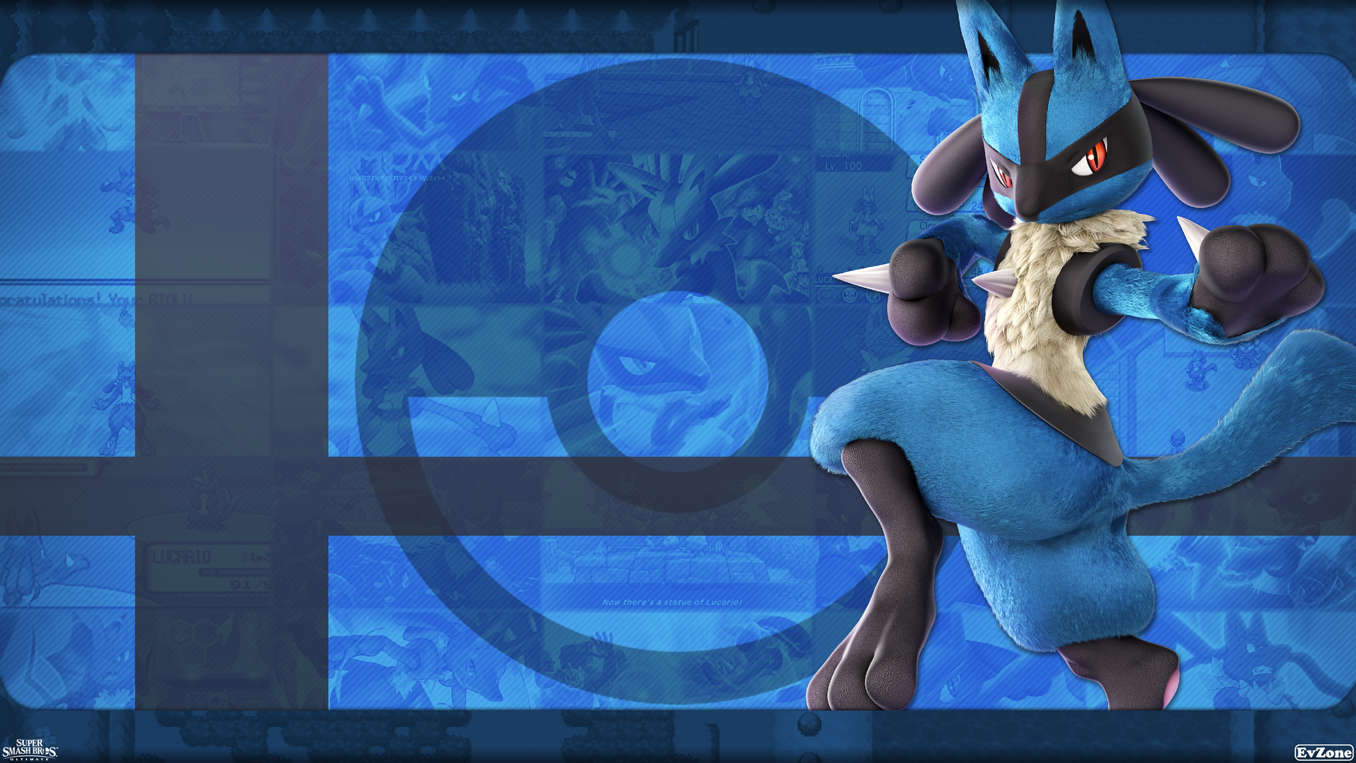 Lucario Smash Pose