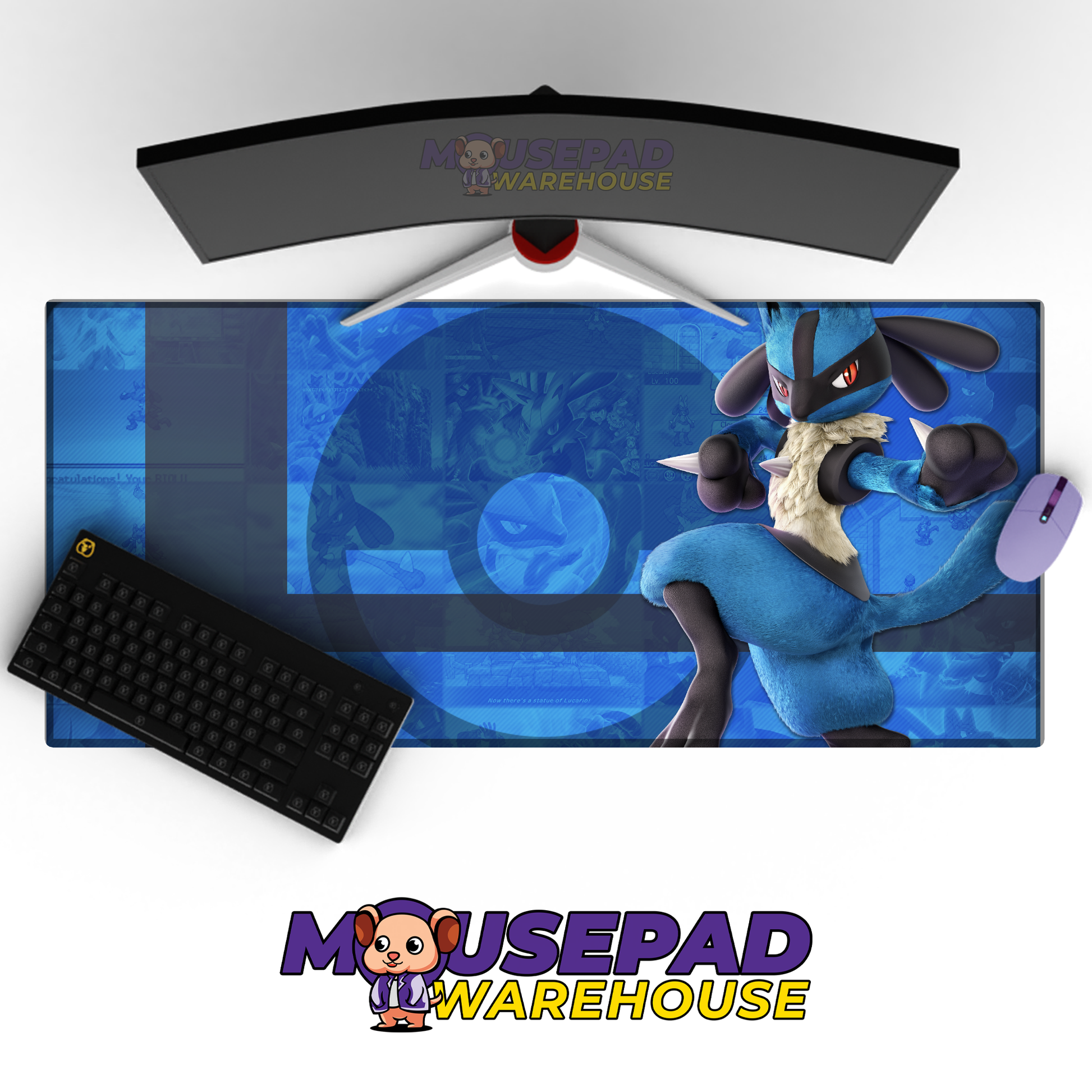 Lucario Smash Pose Mockup