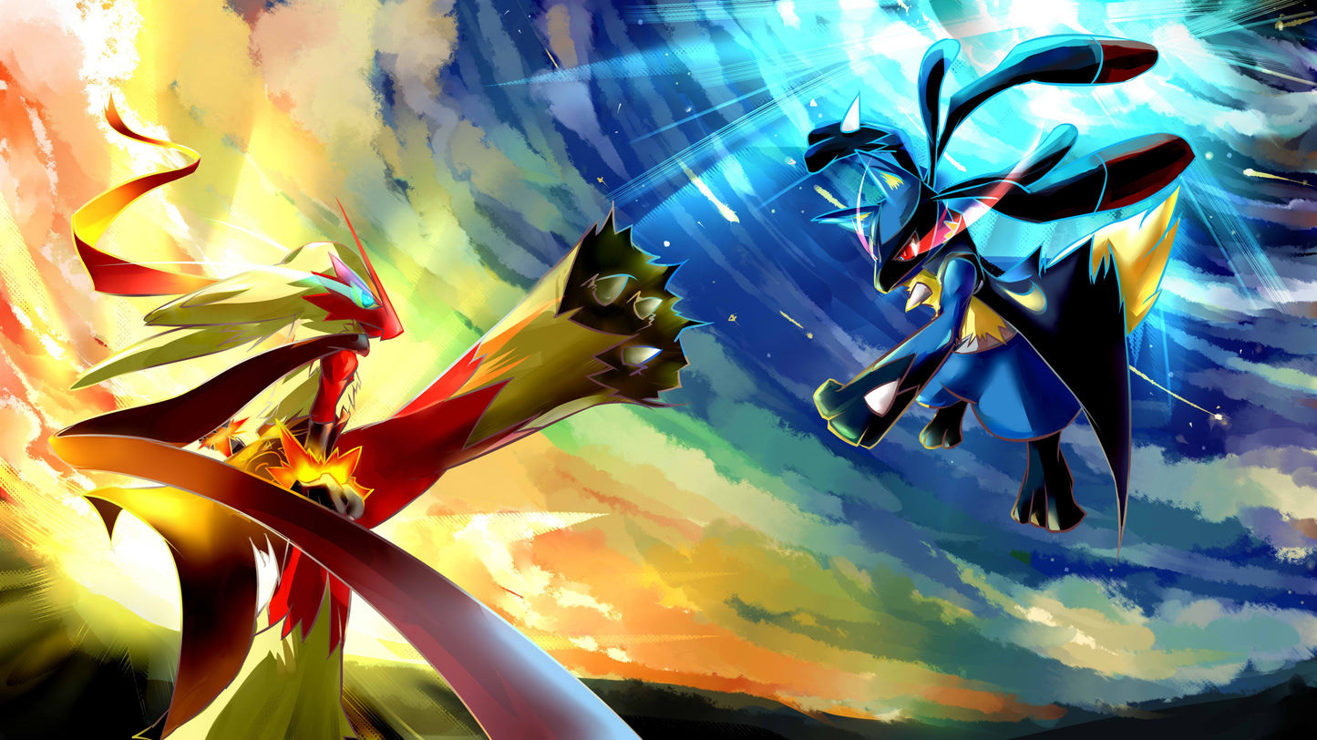 Lucario vs Blaziken