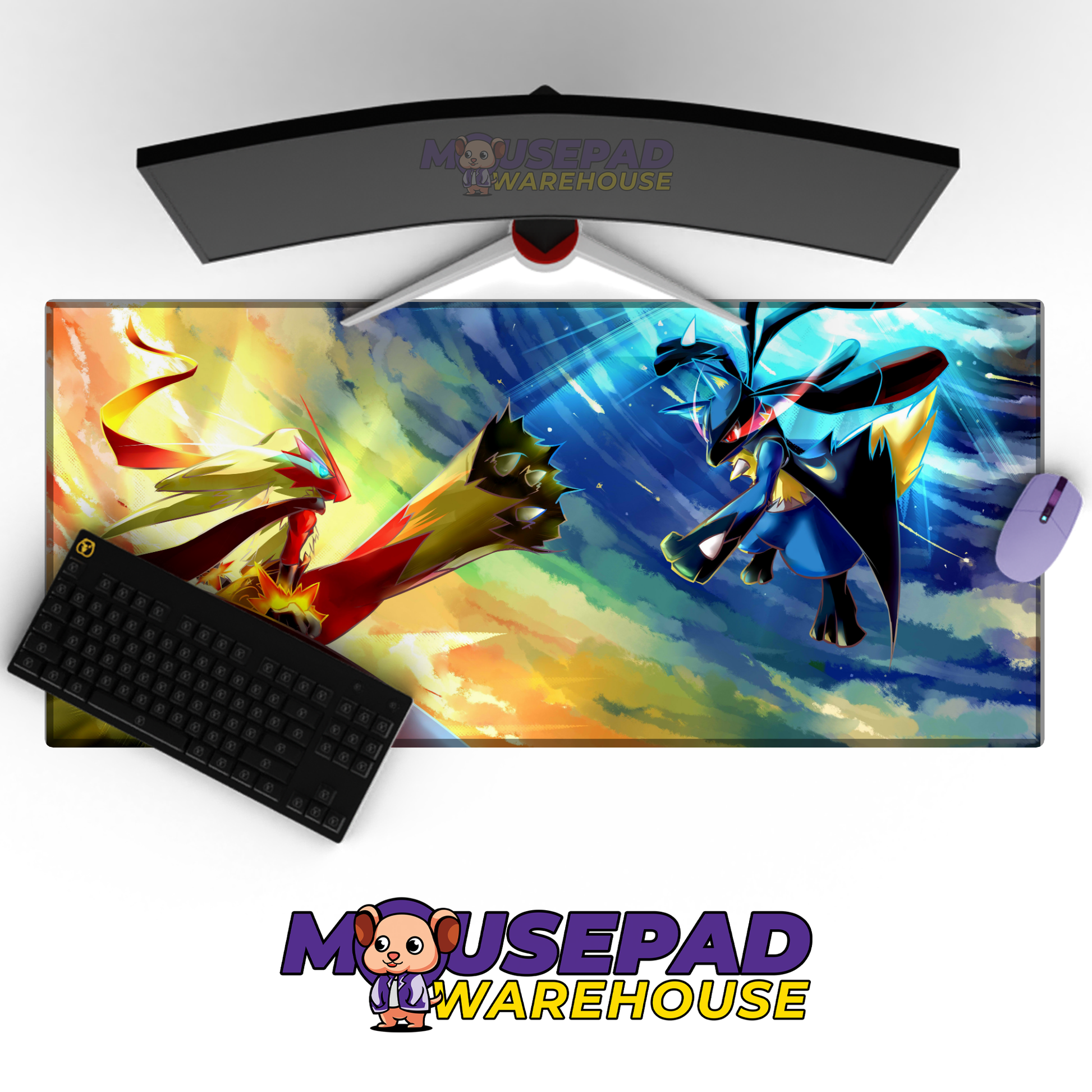 Lucario vs Blaziken Mockup