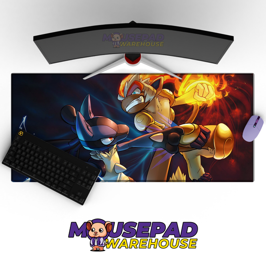 Lucario vs Infernape Battle Mockup