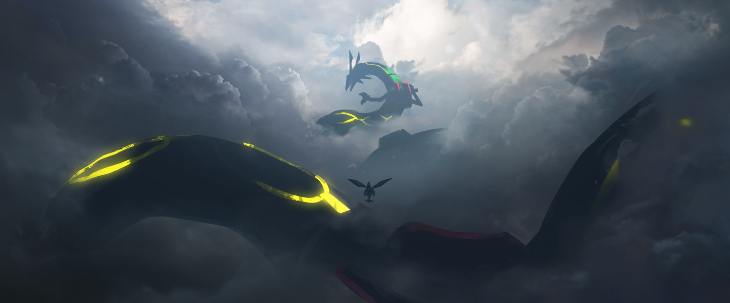 Lurking Rayquaza Flygon