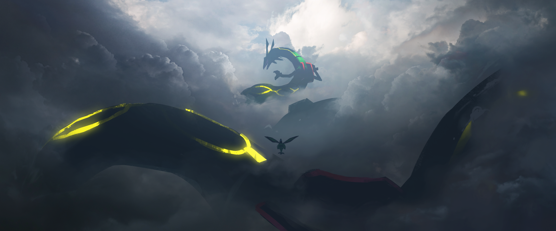 Lurking Rayquaza Flygon