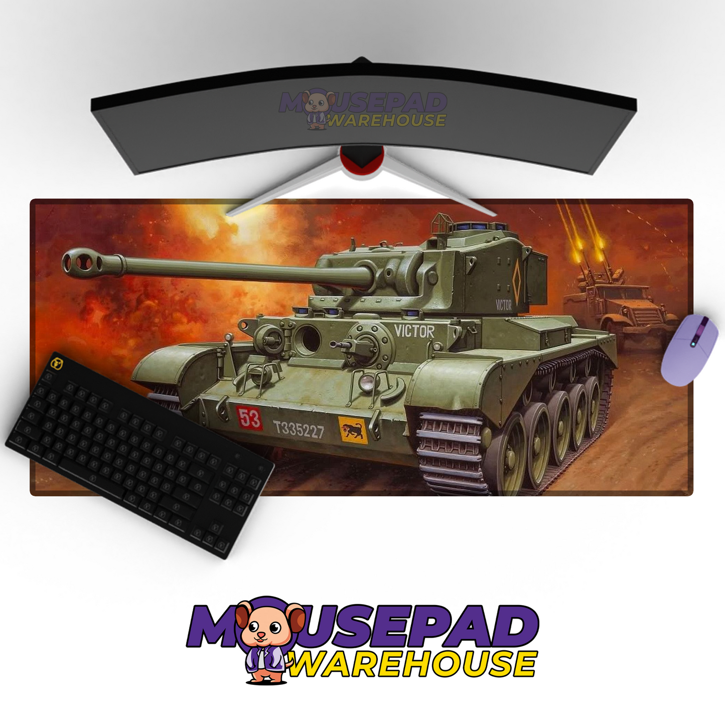 M113 APC V5 Mousepad Deskmat Mockup
