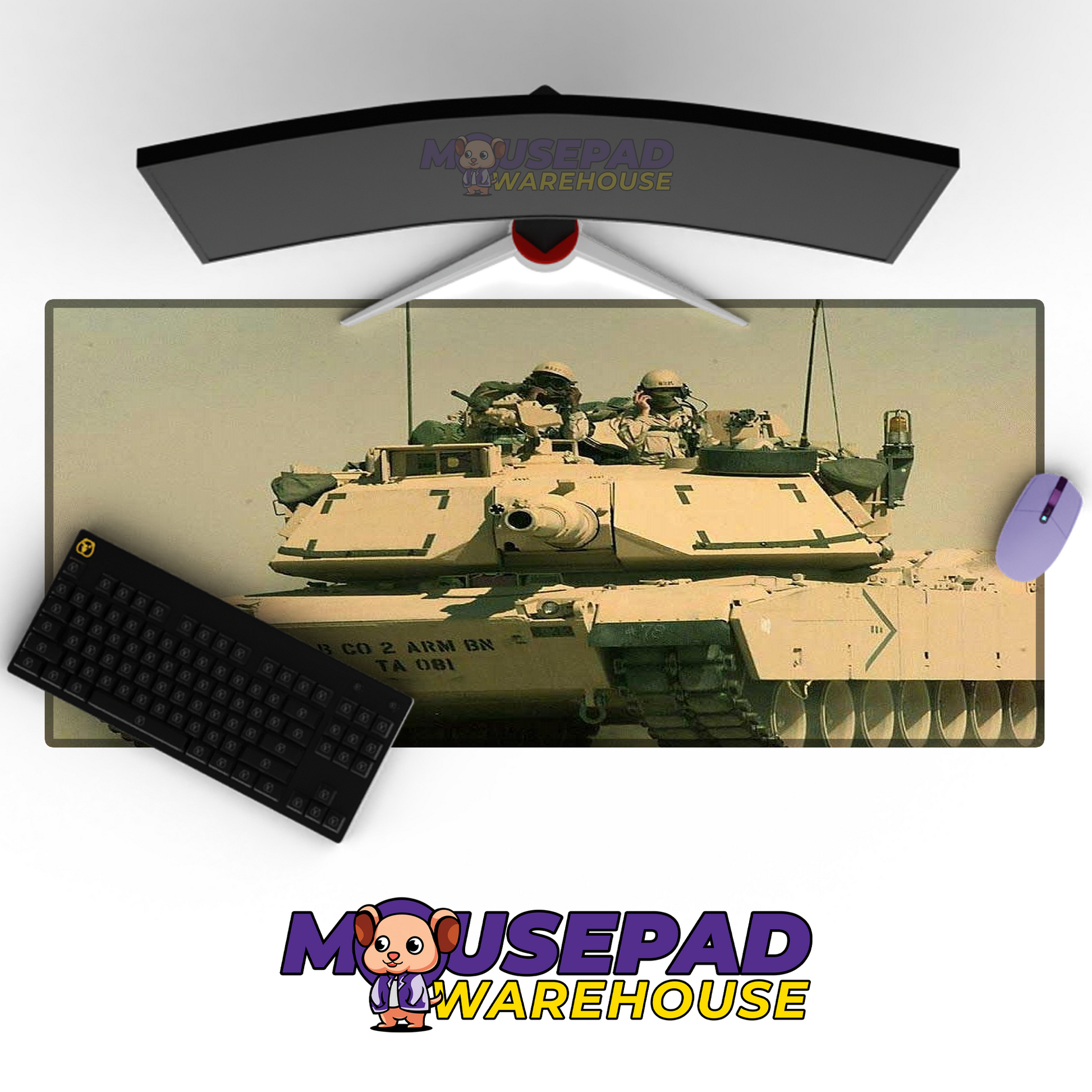 M1 Abrams Tank V10 Mousepad Deskmat Mockup