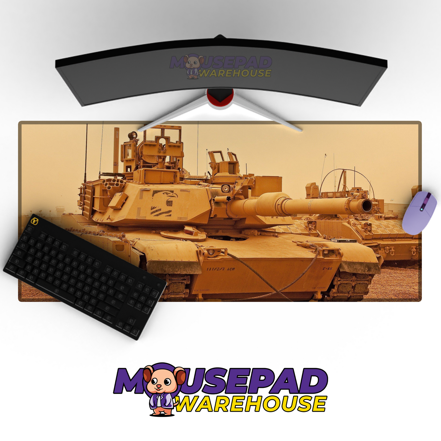 M1 Abrams Tank V12 Mousepad Deskmat Mockup