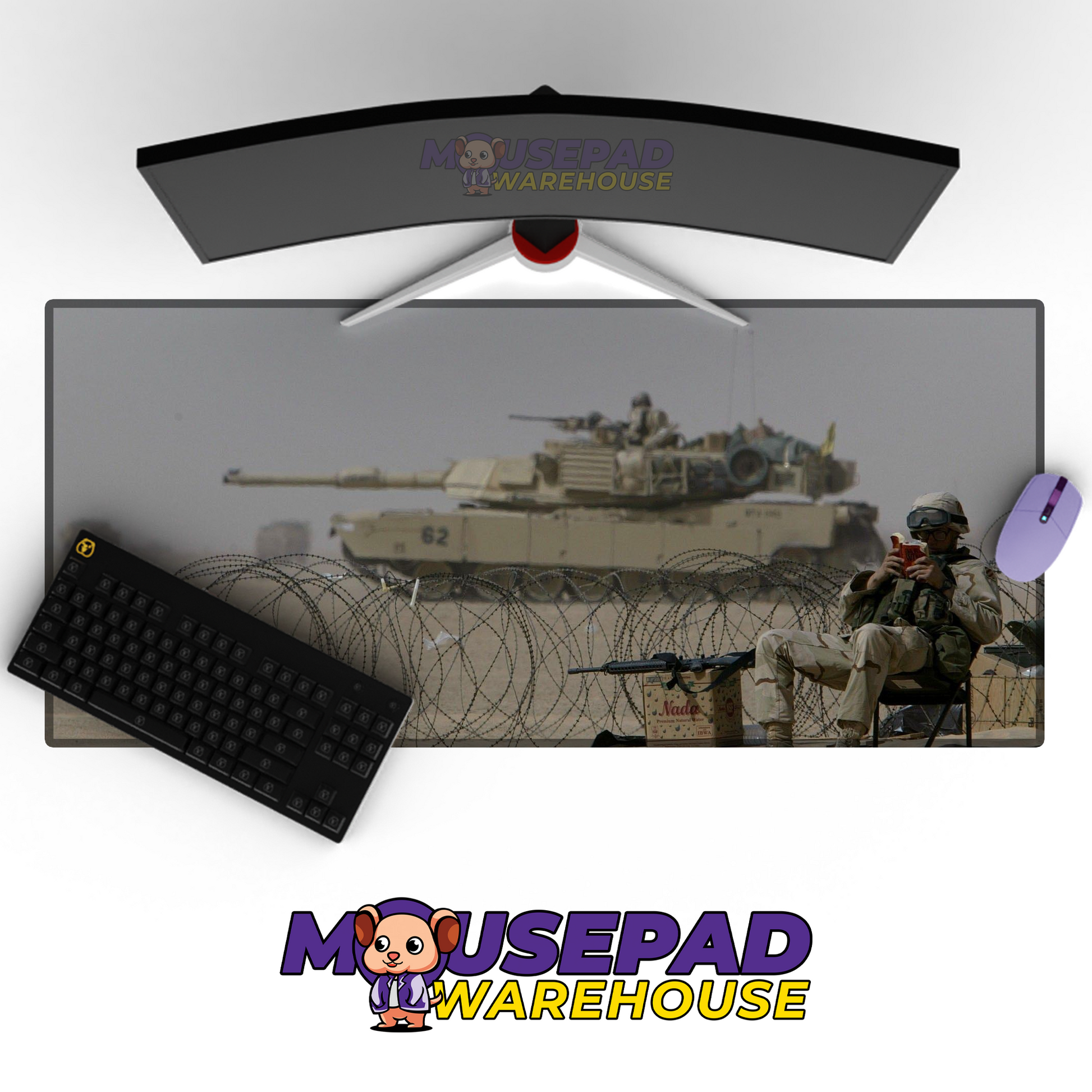M1 Abrams Tank V13 Mousepad Deskmat Mockup