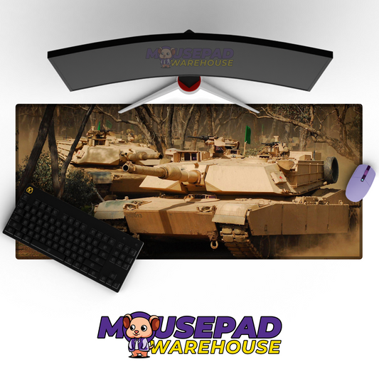 M1 Abrams Tank V14 Mousepad Deskmat Mockup