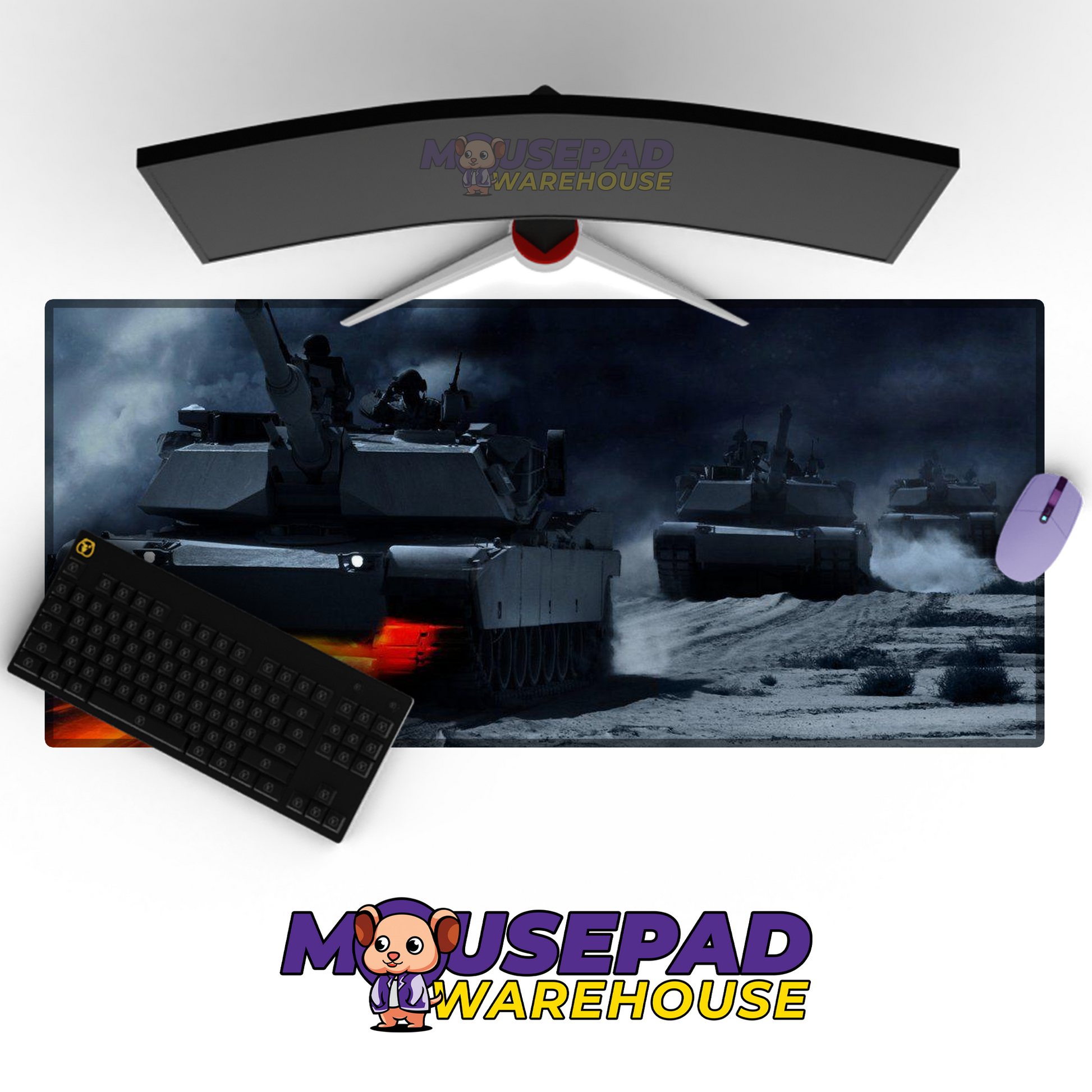M1 Abrams Tank V17 Mousepad Deskmat Mockup