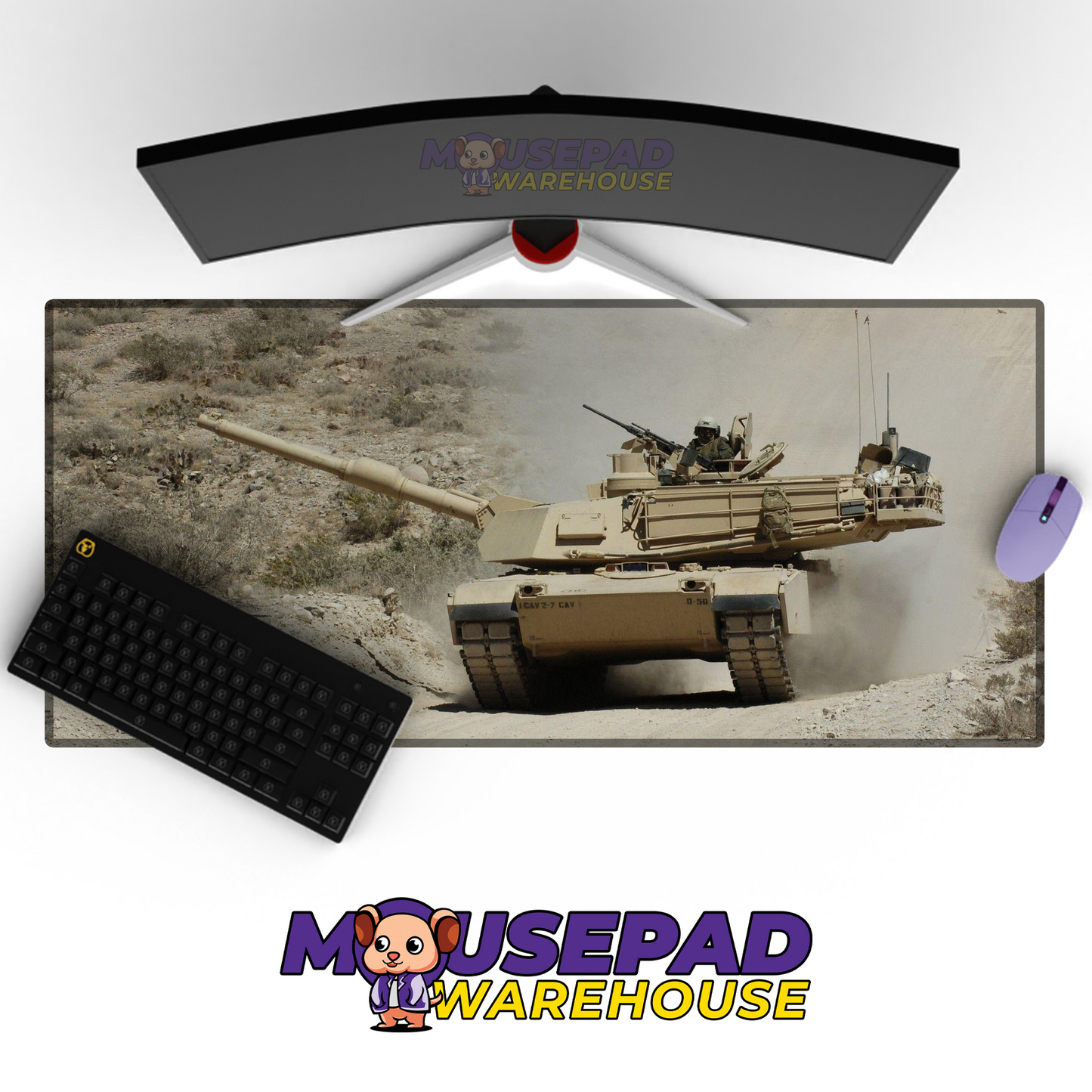 M1 Abrams Tank V18 Mousepad Deskmat Mockup