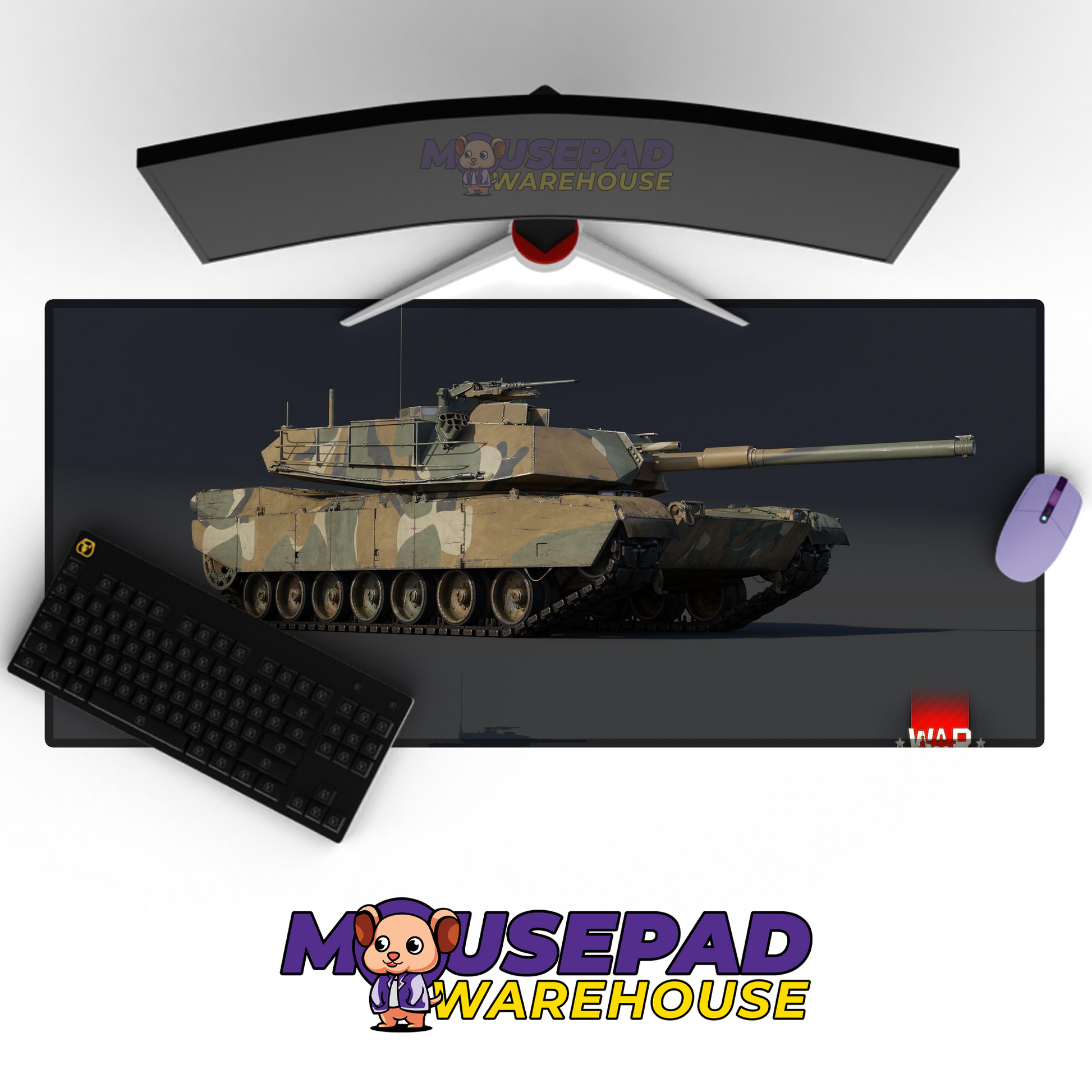 M1 Abrams Tank V19 Mousepad Deskmat Mockup
