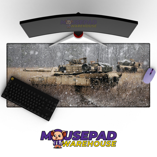 M1 Abrams Tank V1 Mousepad Deskmat Mockup