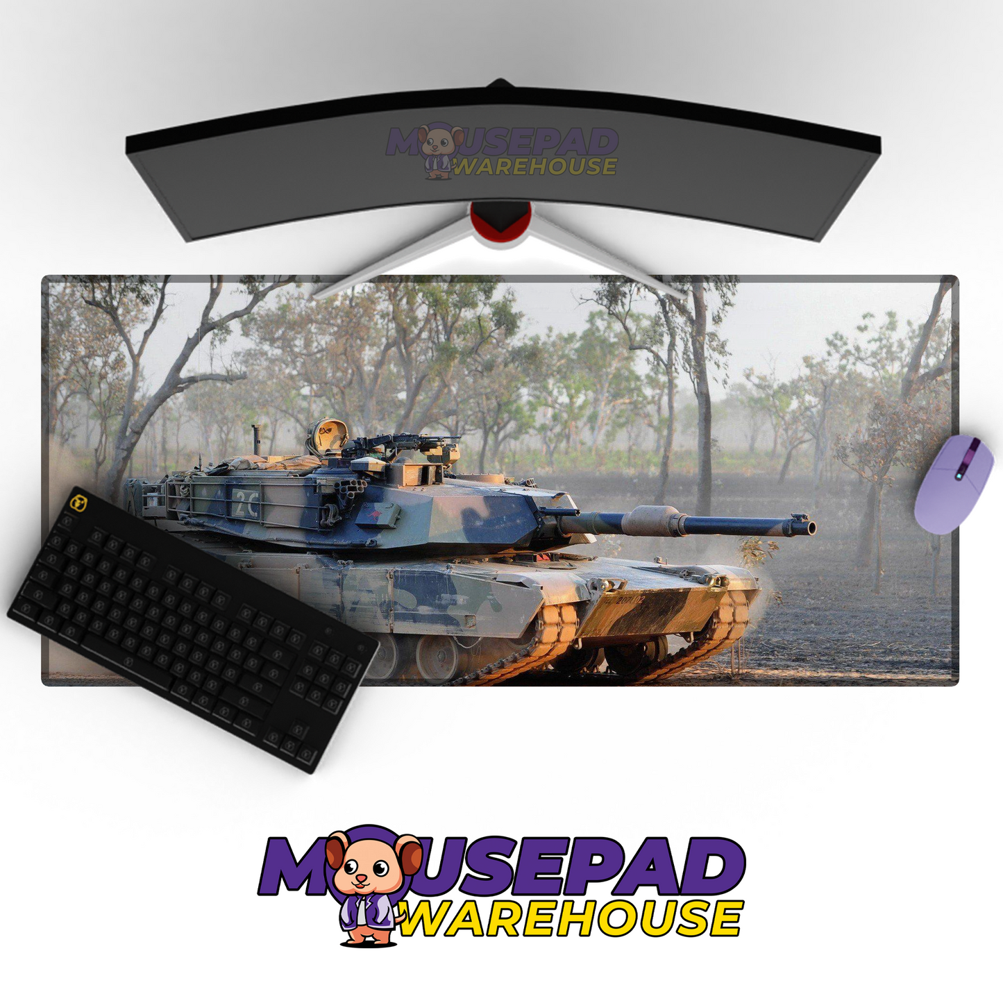 M1 Abrams Tank V20 Mousepad Deskmat Mockup