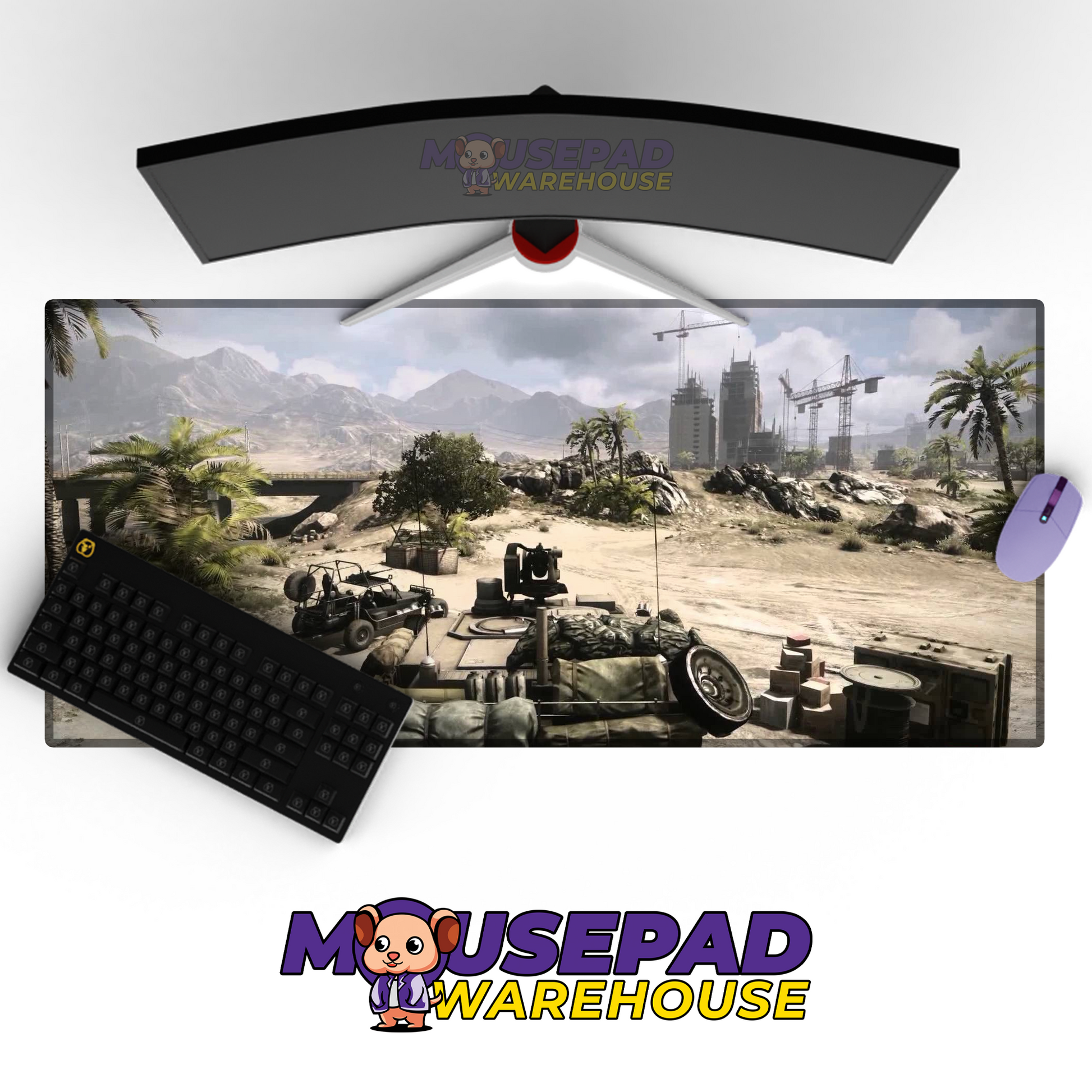 M1 Abrams Tank V22 Mousepad Deskmat Mockup