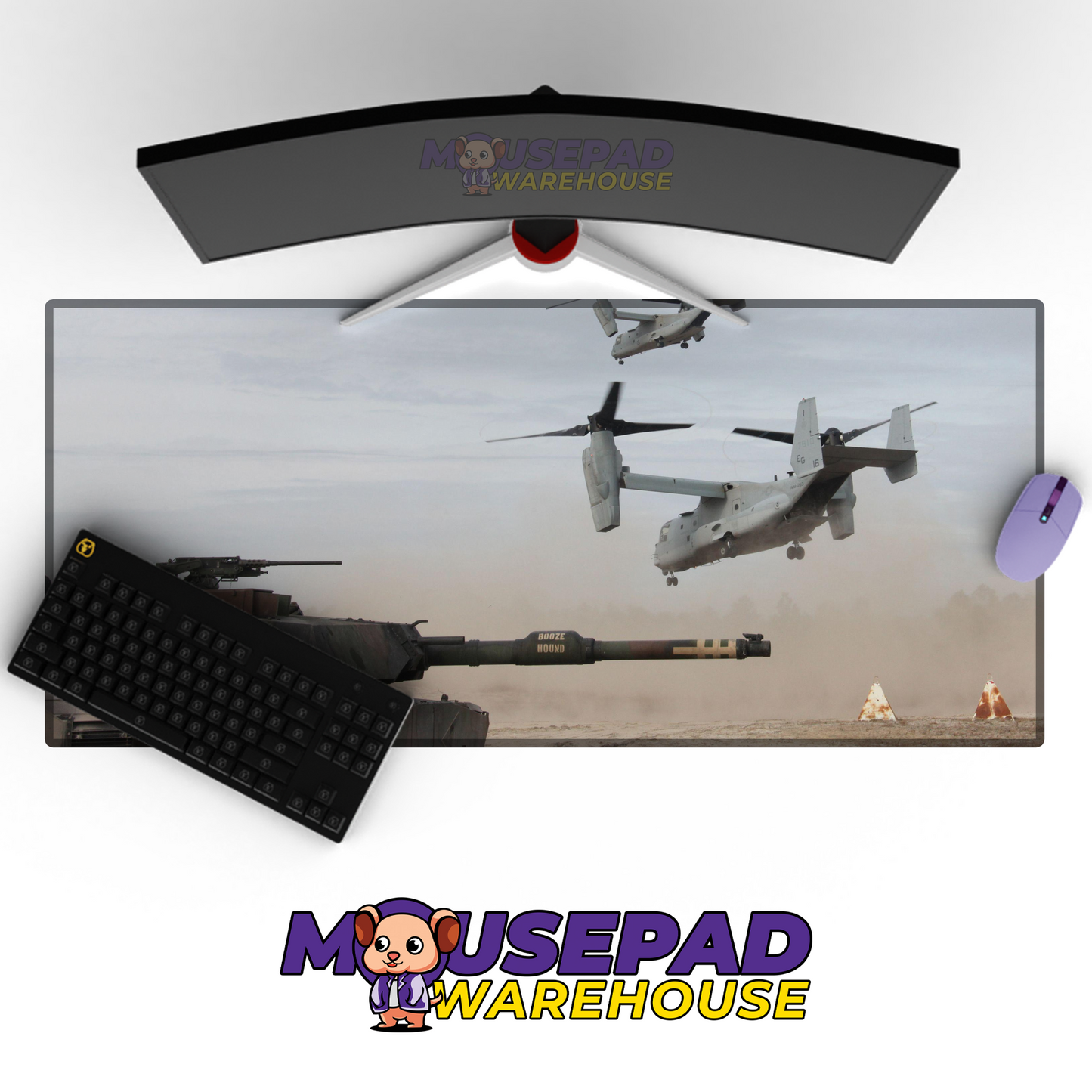 M1 Abrams Tank V24 Mousepad Deskmat Mockup