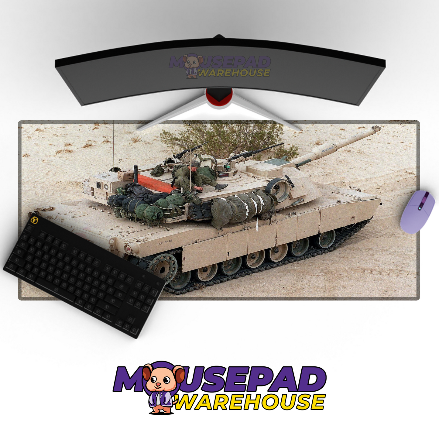 M1 Abrams Tank V27 Mousepad Deskmat Mockup