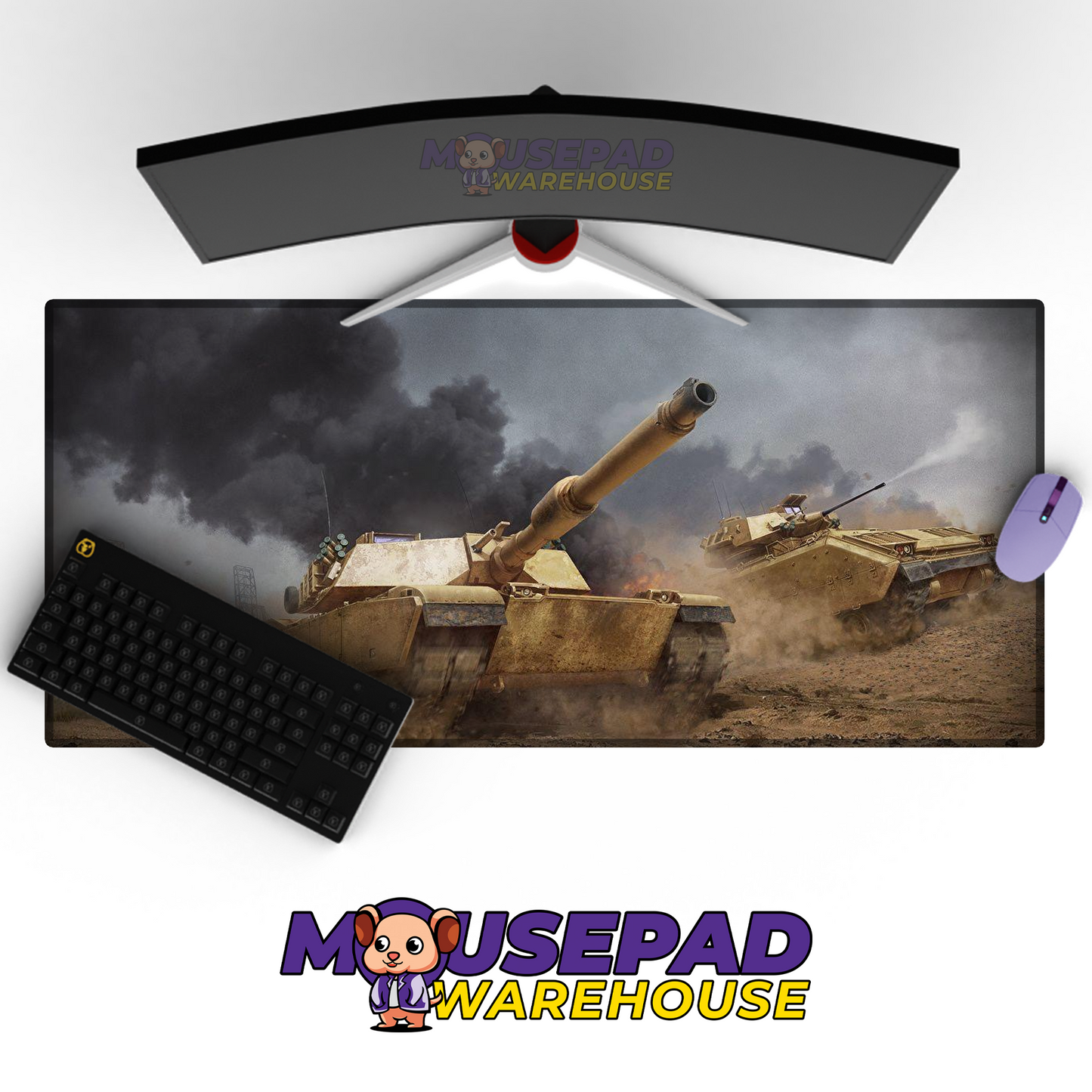 M1 Abrams Tank V5 Mousepad Deskmat Mockup